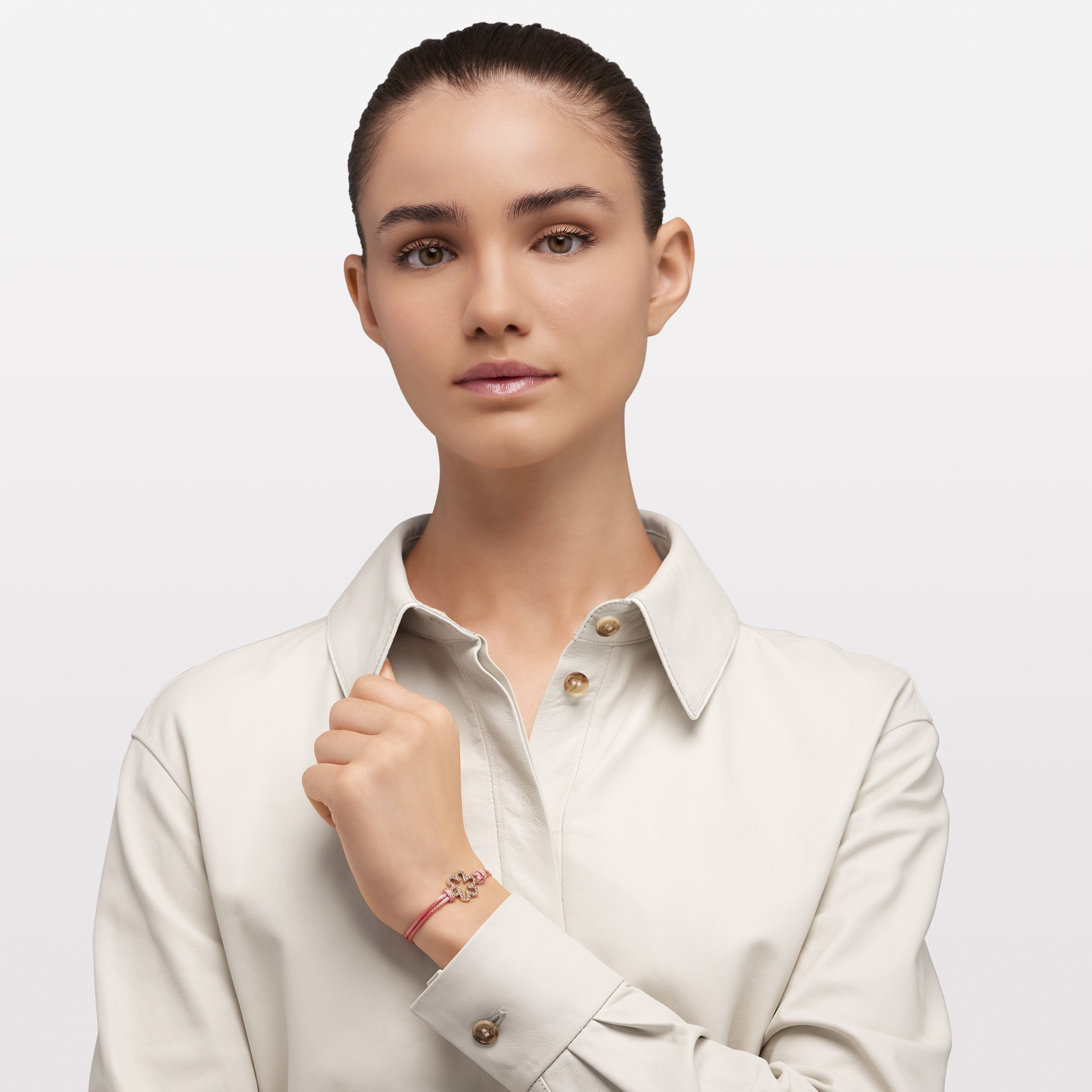 سوار فورلا فلور للسيدات من حبل ذات ستانلس ستيل وقطن | مقاس واحد-women-watchesandjewellery-jewellery-banglesandbracelets-image-7