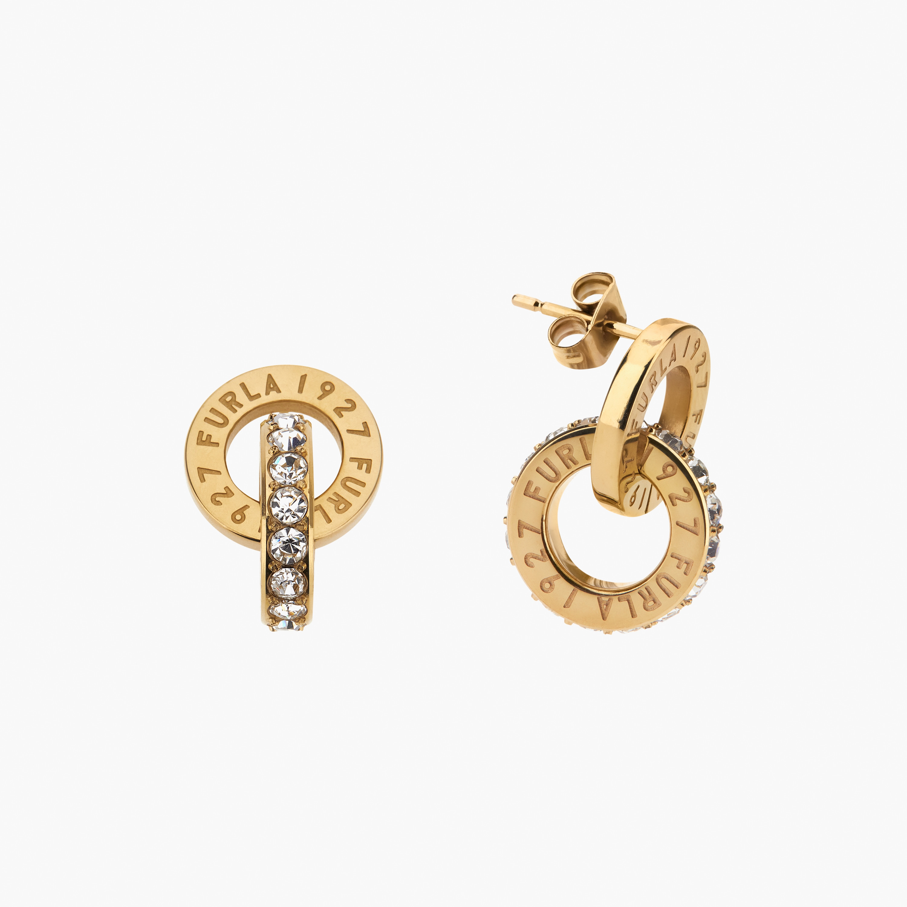 Shop Furla 1927 Women's Embellished Drop Earrings Stainless