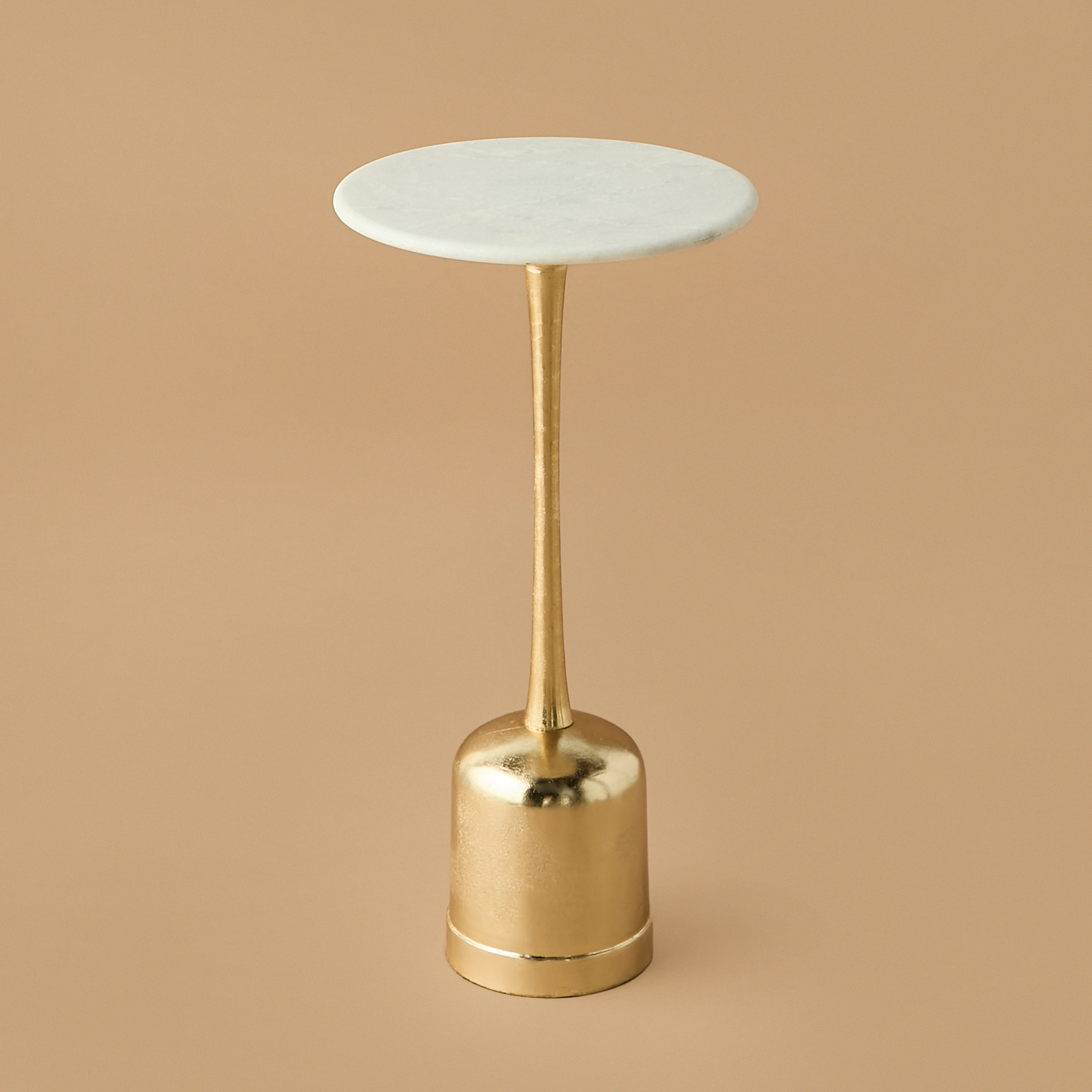 Marble Top Pedestal Table - 30x57 cms-furniture-livingroom-sideandendtables-image-2