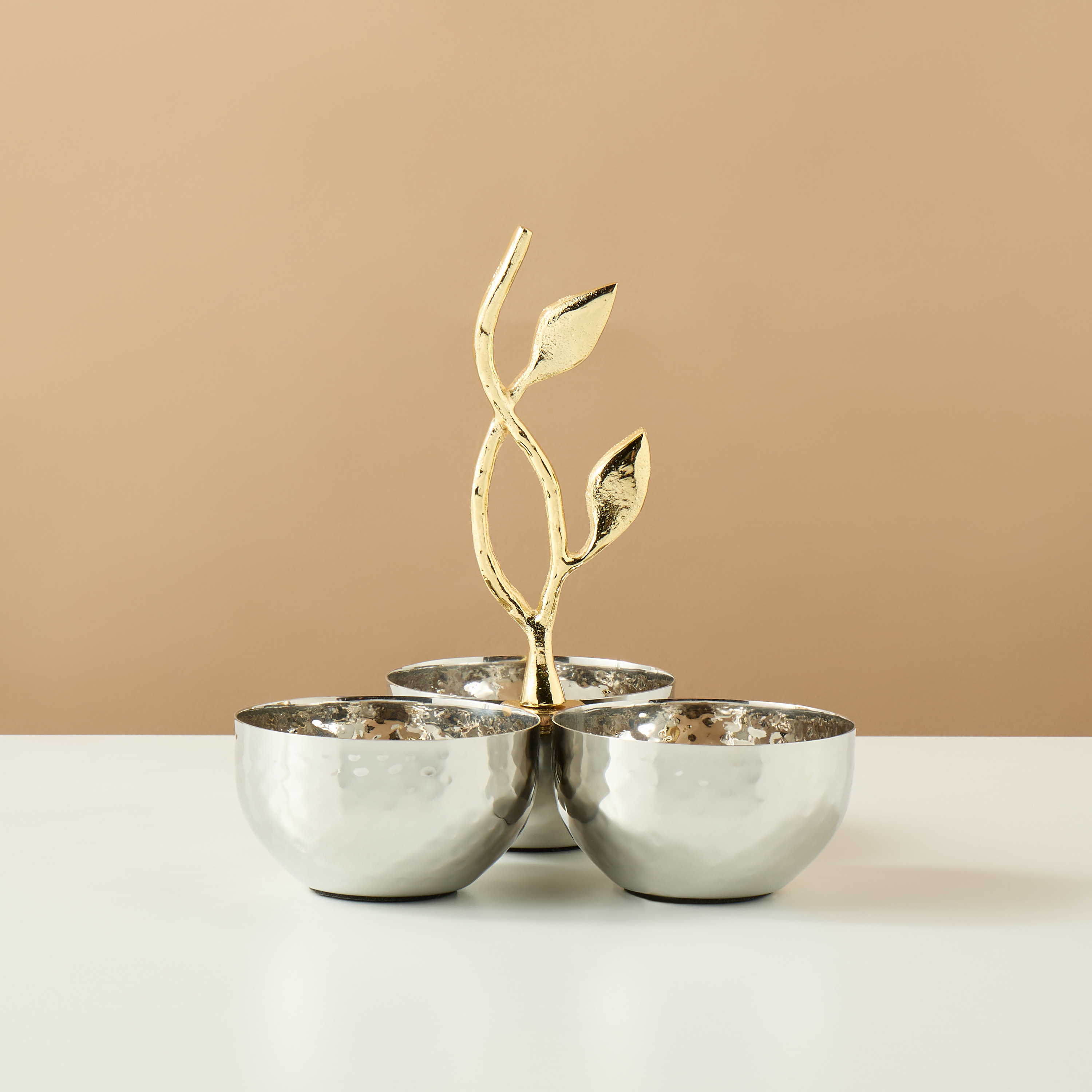 أوعية تقديم ثلاثية مزينة بأوراق الشجر-household-dining-dinnerware-bowls-image-4