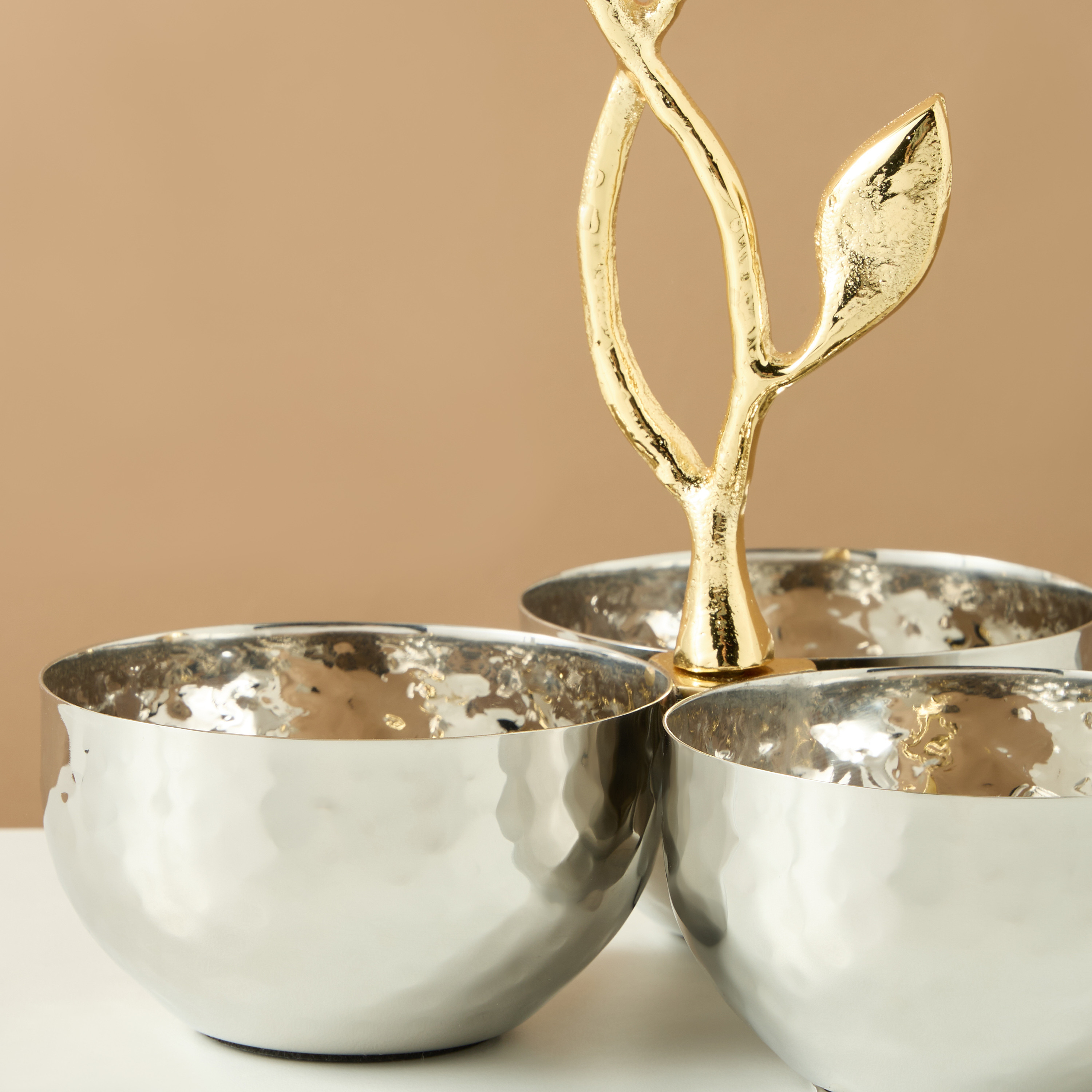 أوعية تقديم ثلاثية مزينة بأوراق الشجر-household-dining-dinnerware-bowls-image-2