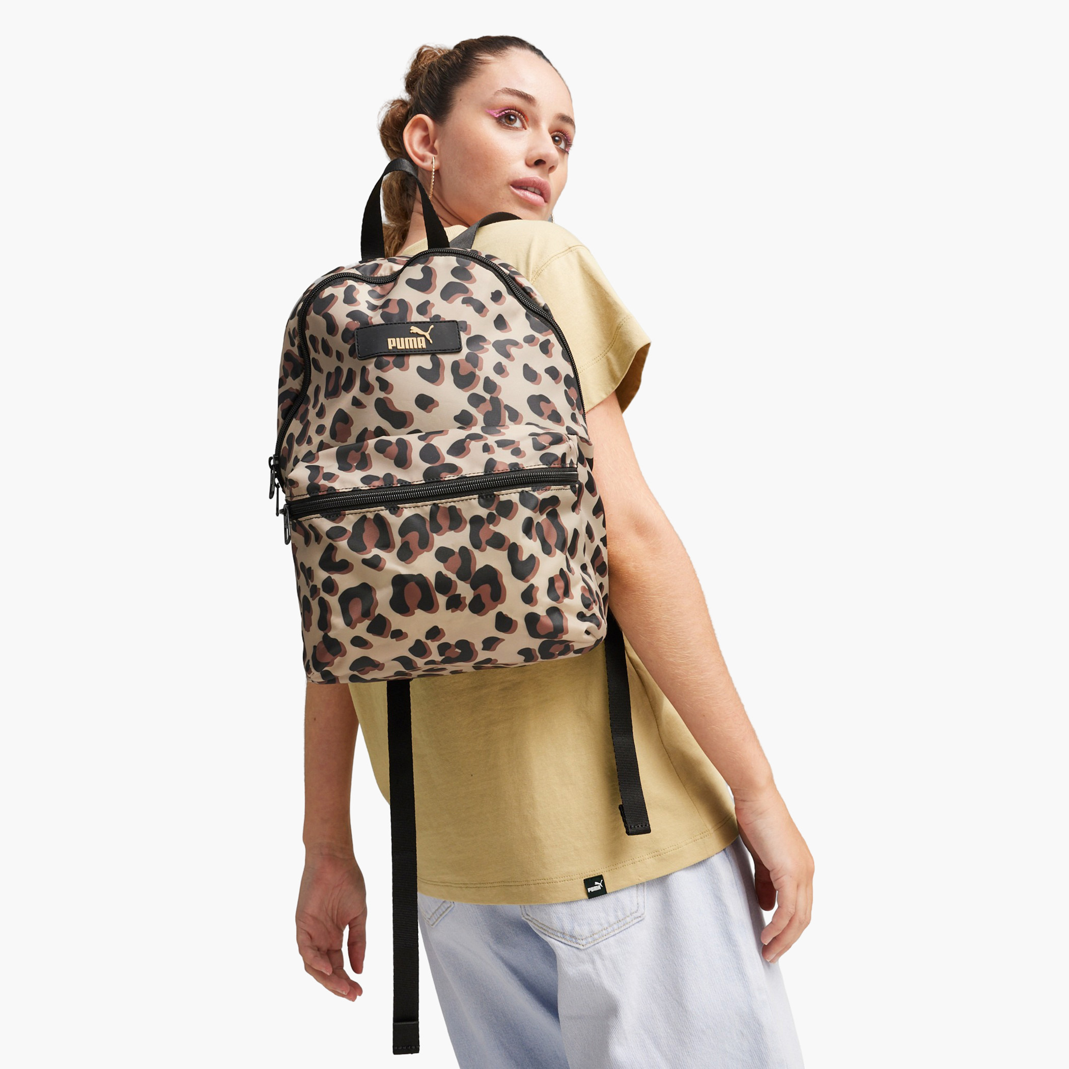 PUMA All-Over Animal Print Backpack with Adjustable Straps and Zip Closure - 14 inches-school-bagsandbackpacks-backpacks-image-4