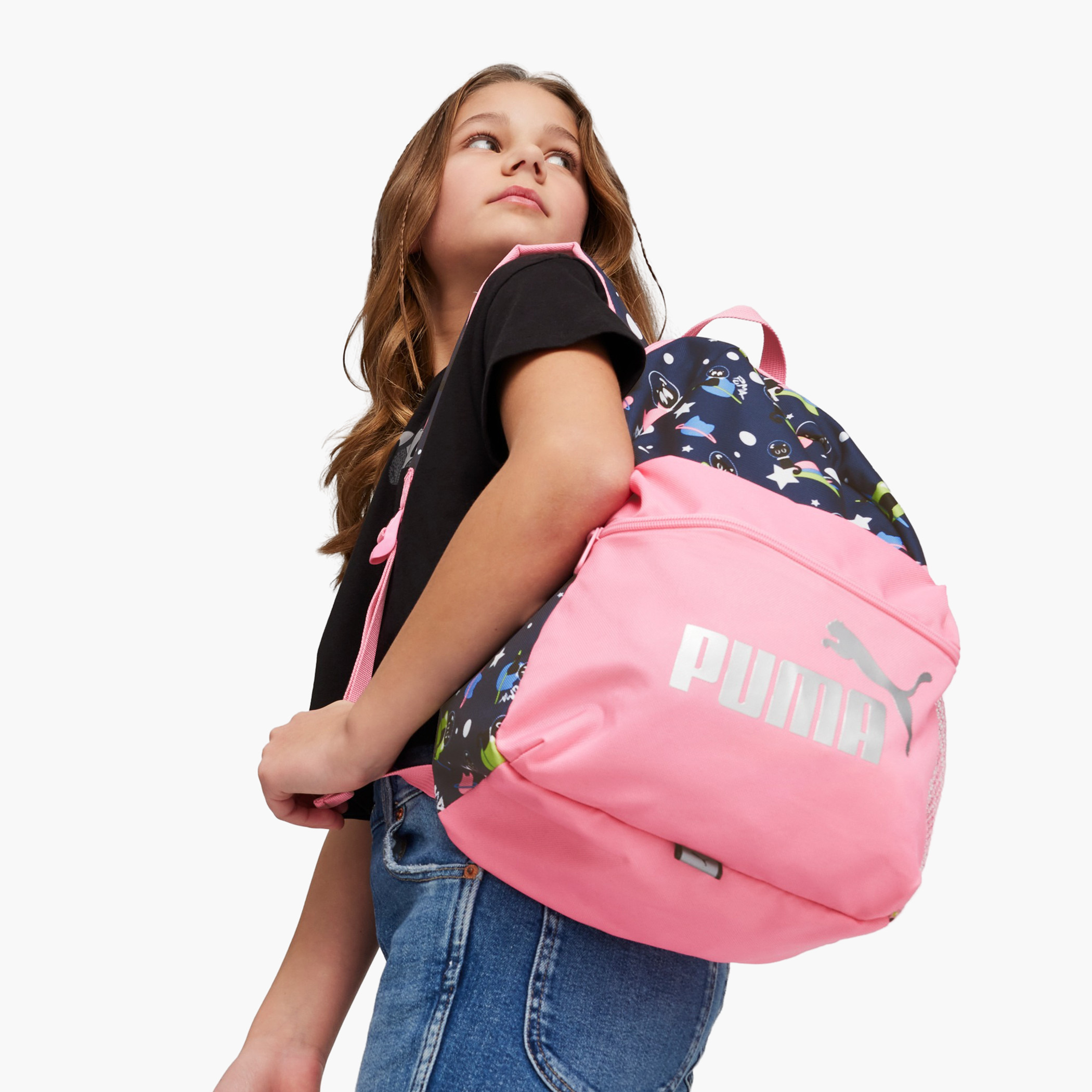 شنطة ظهر بطبعات بسحّاب إغلاق وحمّالات قابلة للتعديل من بوما - 14 بوصة-school-bagsandbackpacks-backpacks-image-4