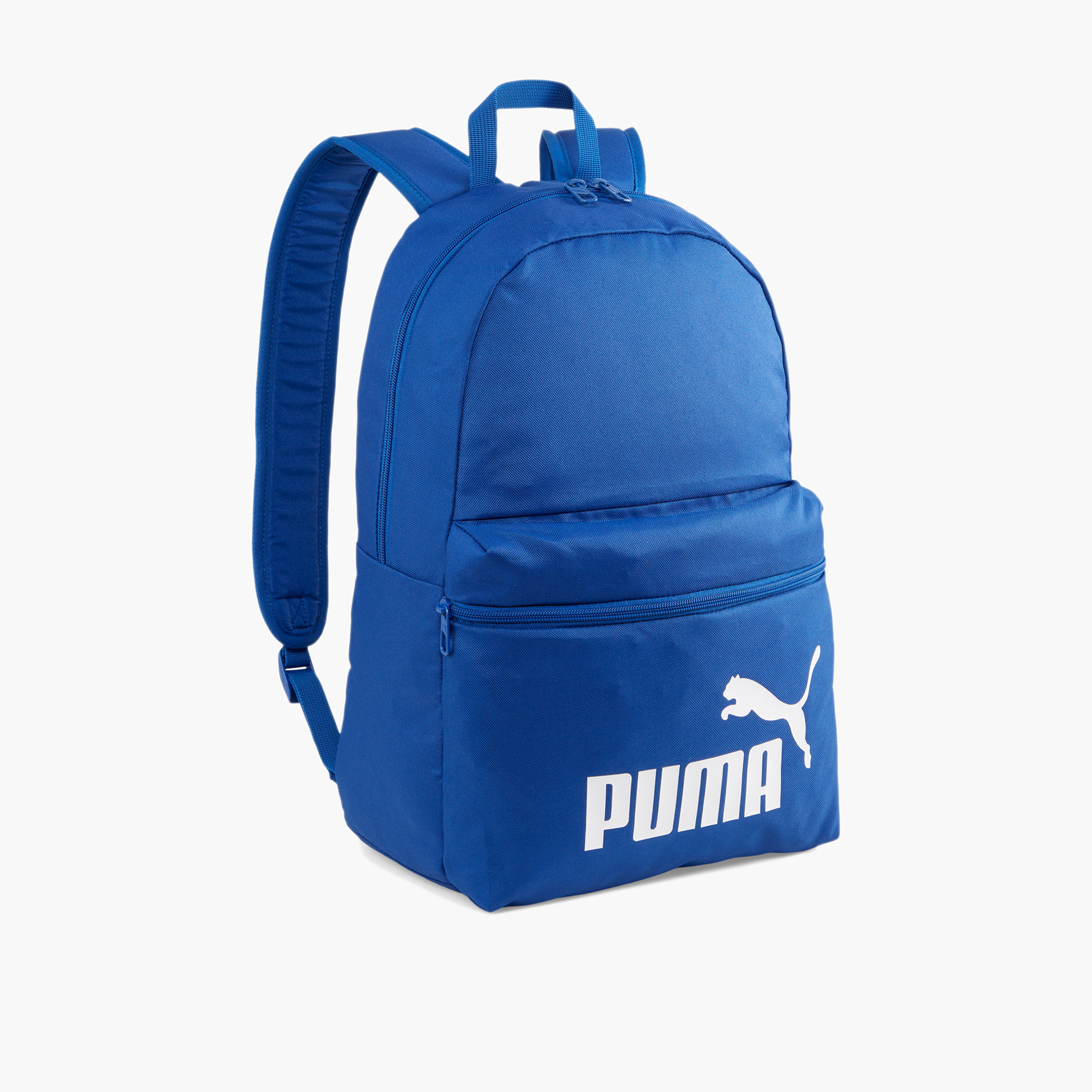 PUMA Logo Print Backpack with Adjustable Straps and Zip Closure - 18 inches-school-bagsandbackpacks-backpacks-image-1