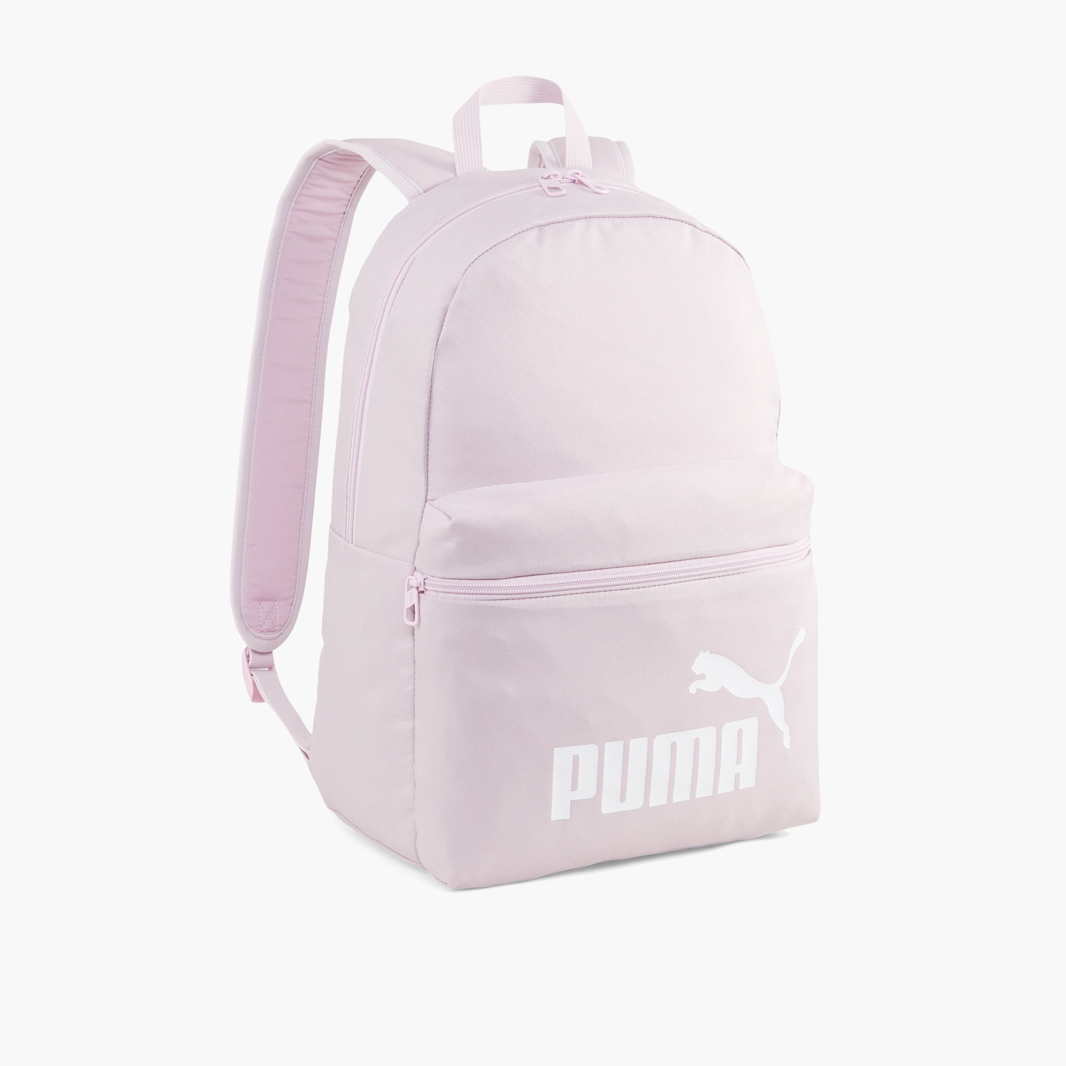 PUMA Logo Print Backpack with Adjustable Straps and Zip Closure - 18 inches-school-bagsandbackpacks-backpacks-image-1