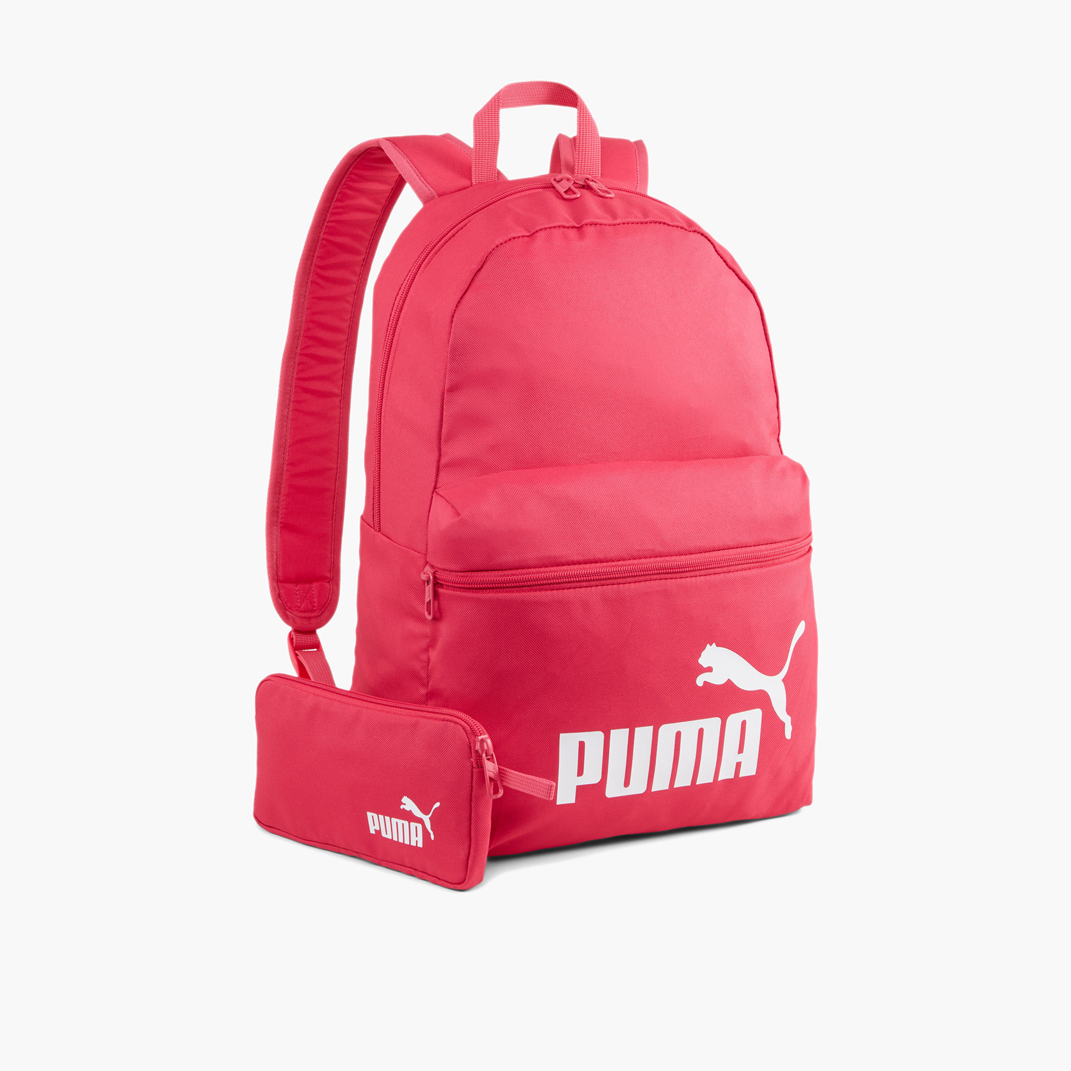 Buy PUMA Logo Print Backpack with Adjustable Straps and Zip Closure 18 inches Online Babyshop UAE