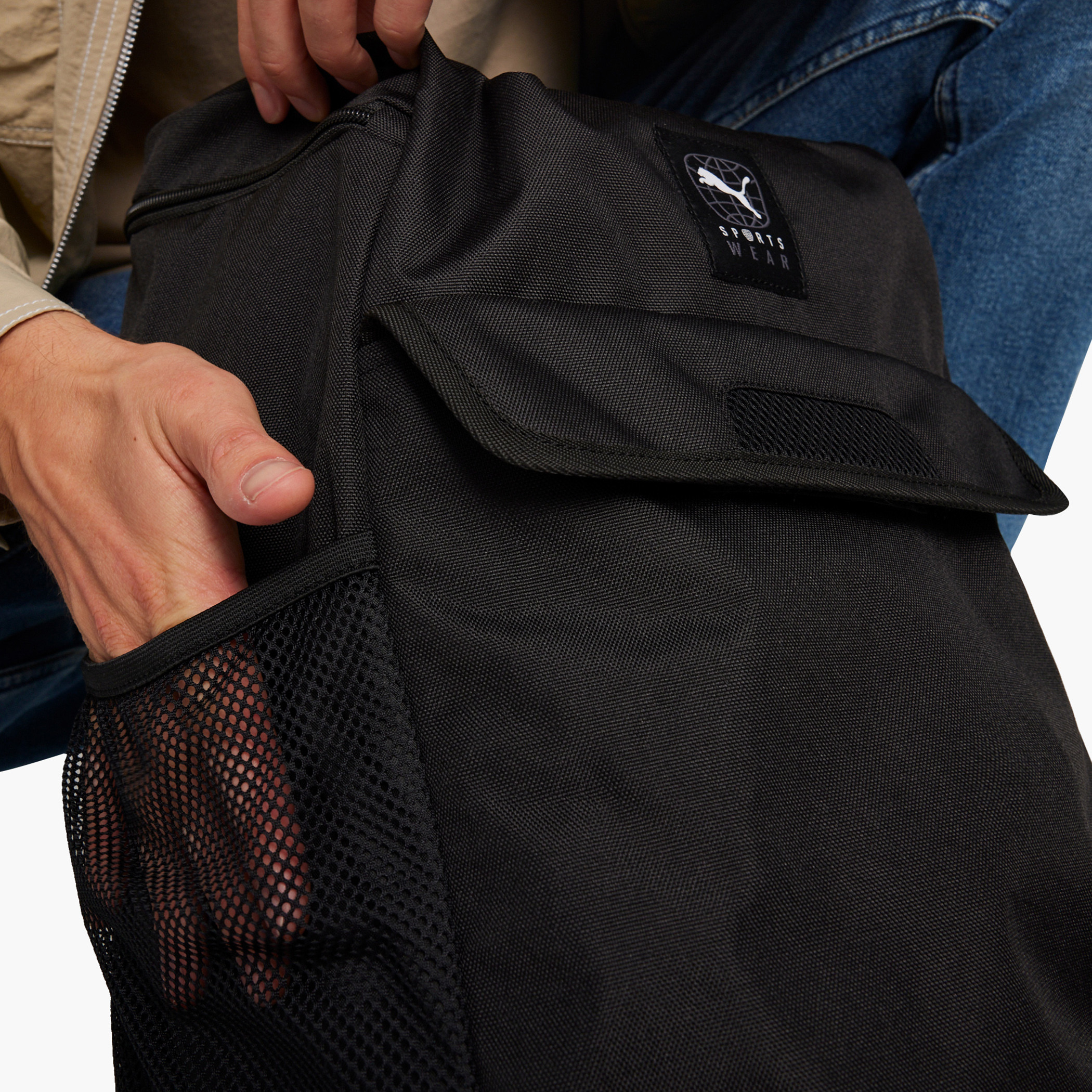 شنطة ظهر بحمّالات قابلة للتعديل وسحاب للإغلاق وزخارف شعار من بوما- 18 بوصة-school-bagsandbackpacks-backpacks-image-6