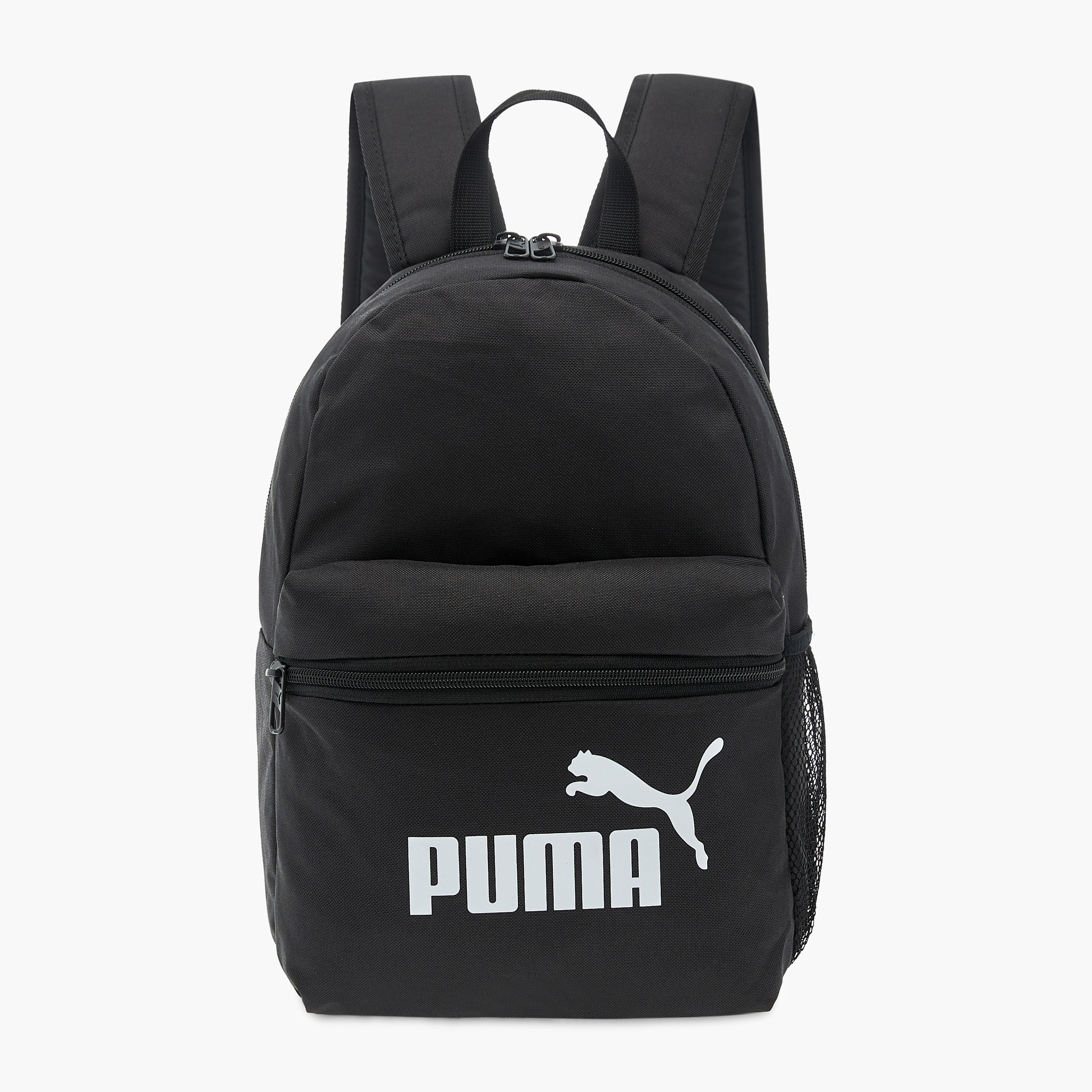 PUMA Logo Print Backpack with Adjustable Straps and Zip Closure-school-bagsandbackpacks-backpacks-image-1