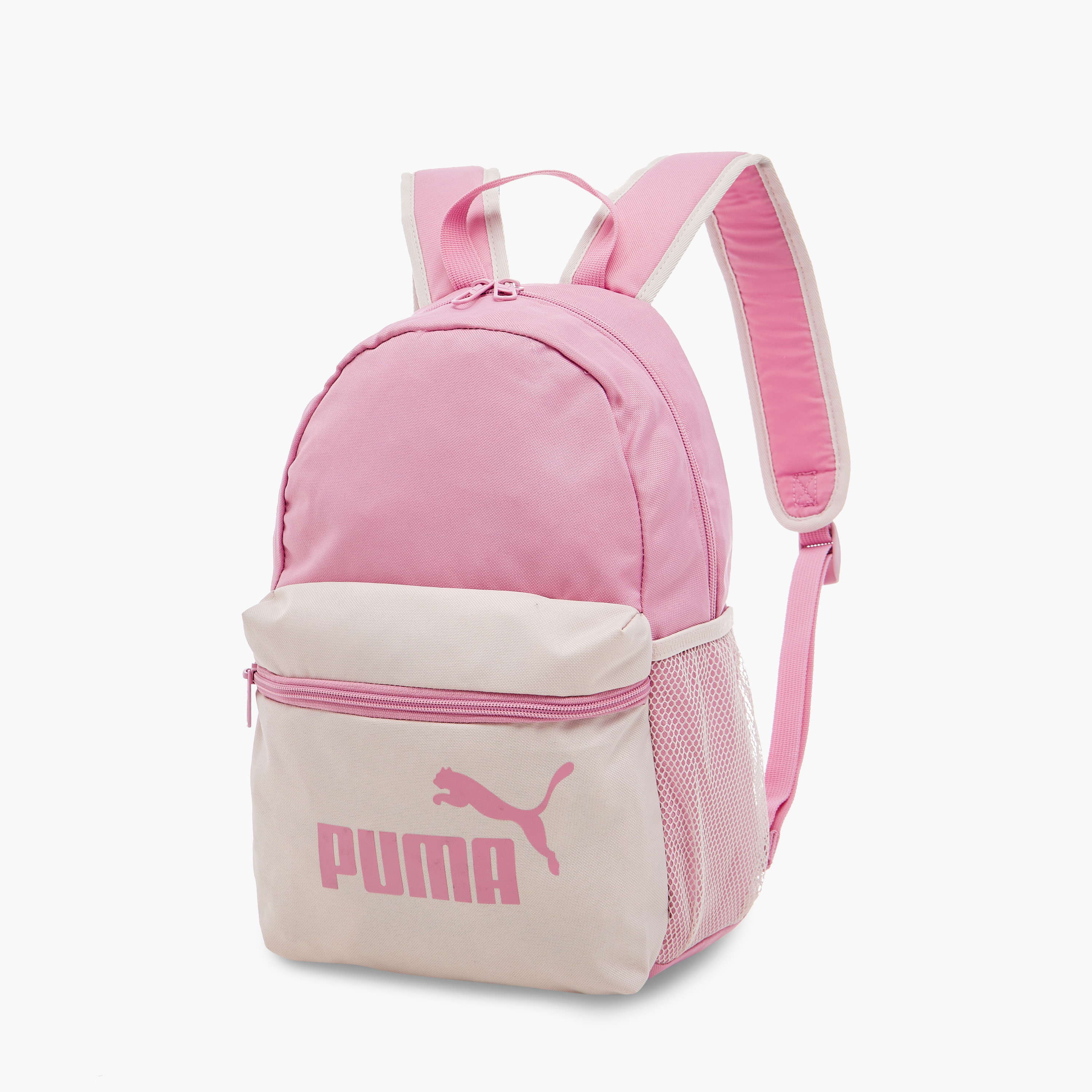 Puma Logo Print Backpack with Adjustable Shoulder Straps - 14 inches-school-bagsandbackpacks-backpacks-image-2