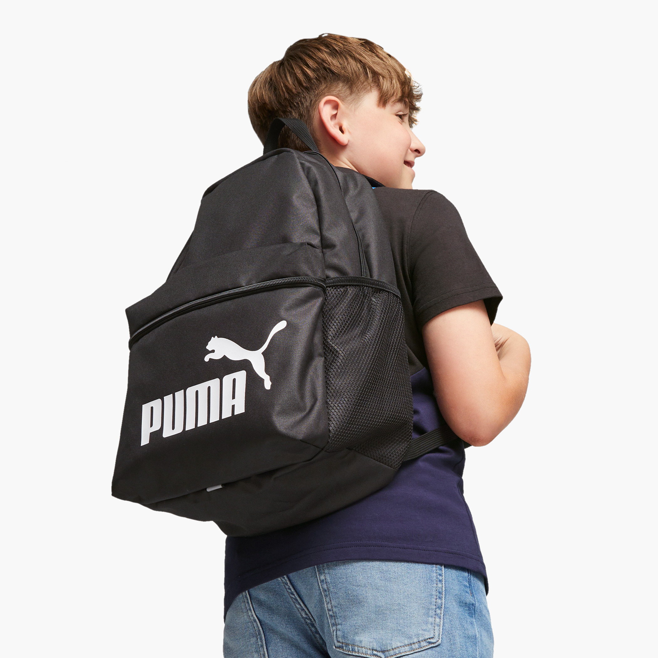 PUMA Solid Backpack with Adjustable Straps and Zip Closure - 17 inches-school-bagsandbackpacks-backpacks-image-5