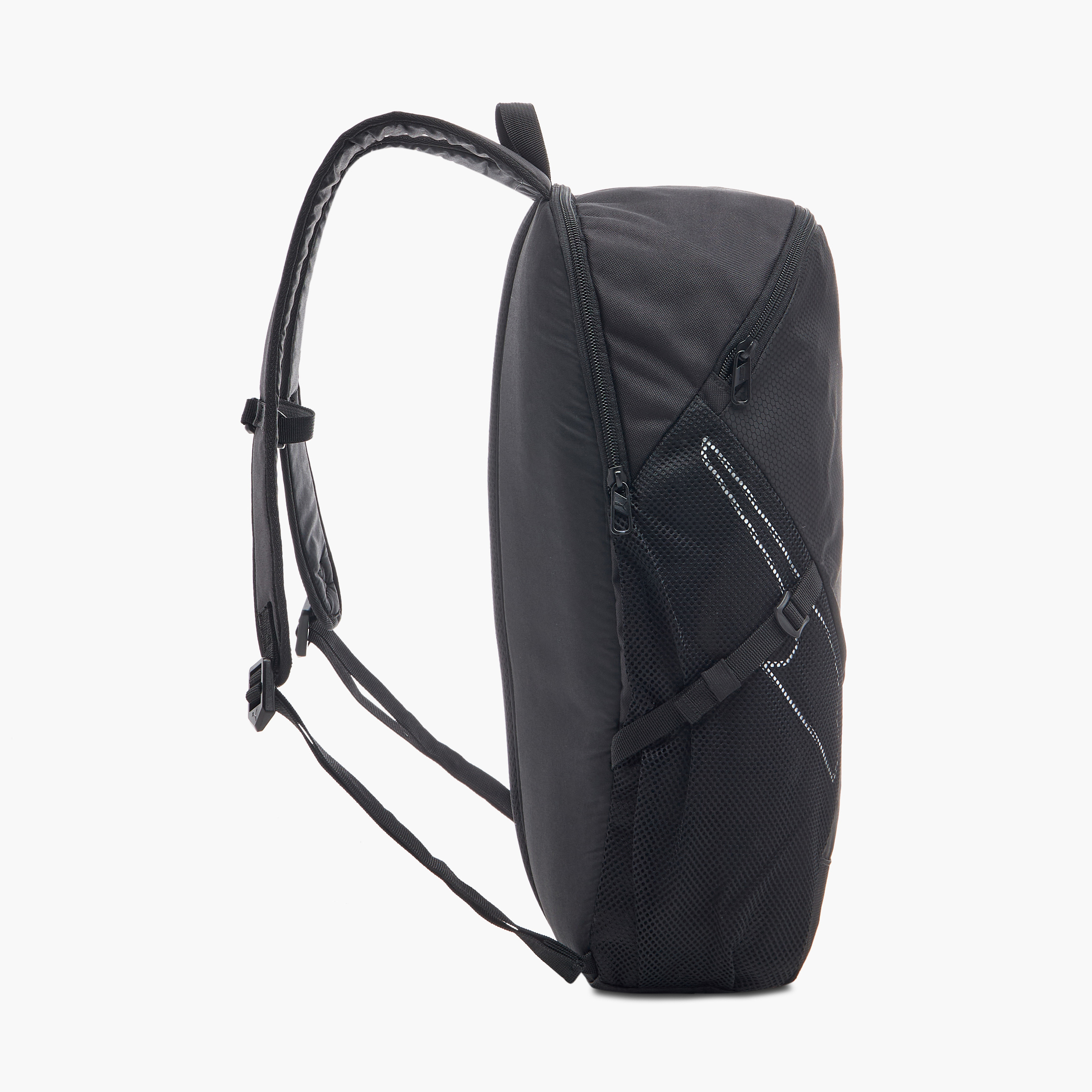 Puma Plus Pro Logo Print Backpack with Zip Closure and Adjustable Straps - 18 inches-school-bagsandbackpacks-backpacks-image-3