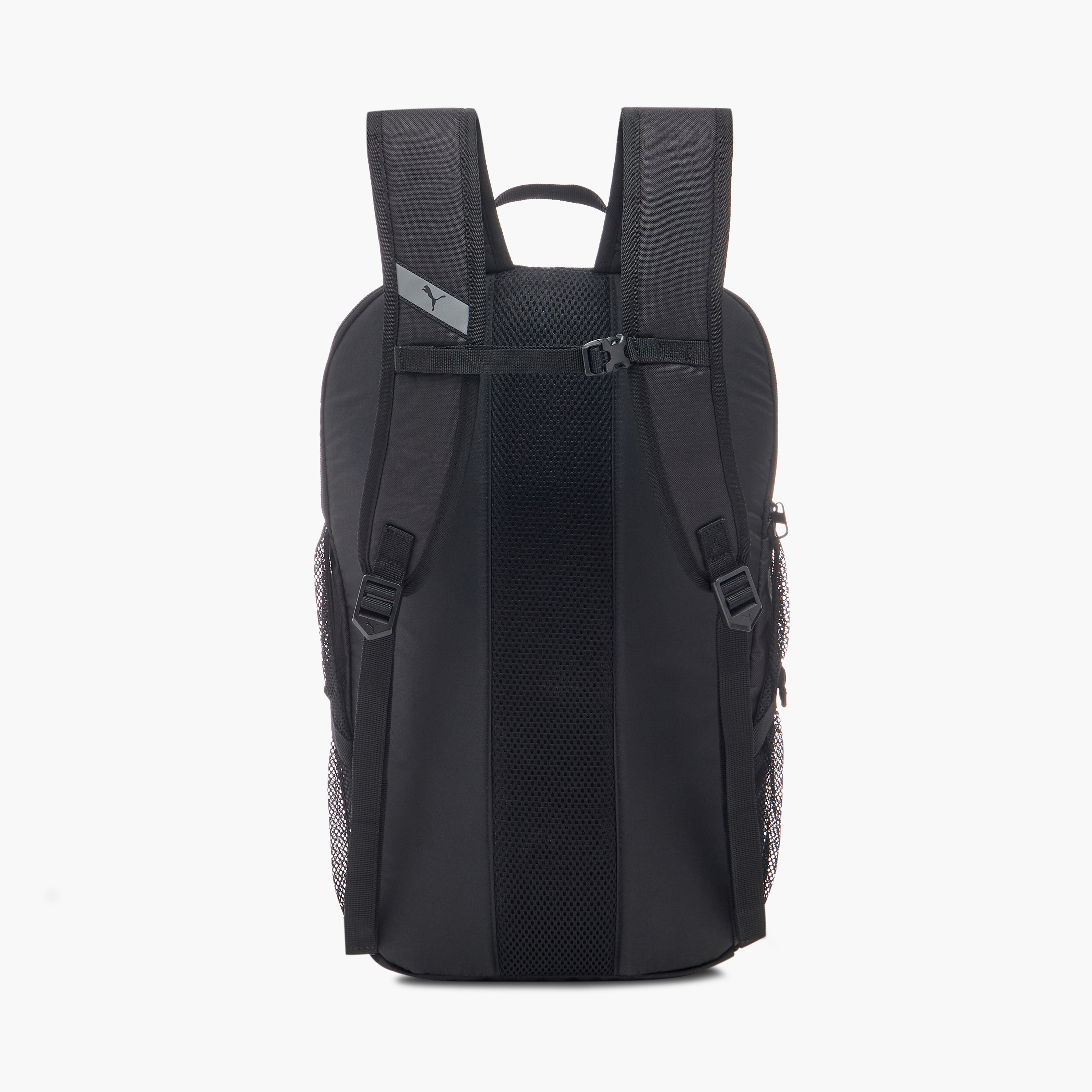 Puma Plus Pro Logo Print Backpack with Zip Closure and Adjustable Straps - 18 inches-school-bagsandbackpacks-backpacks-image-4