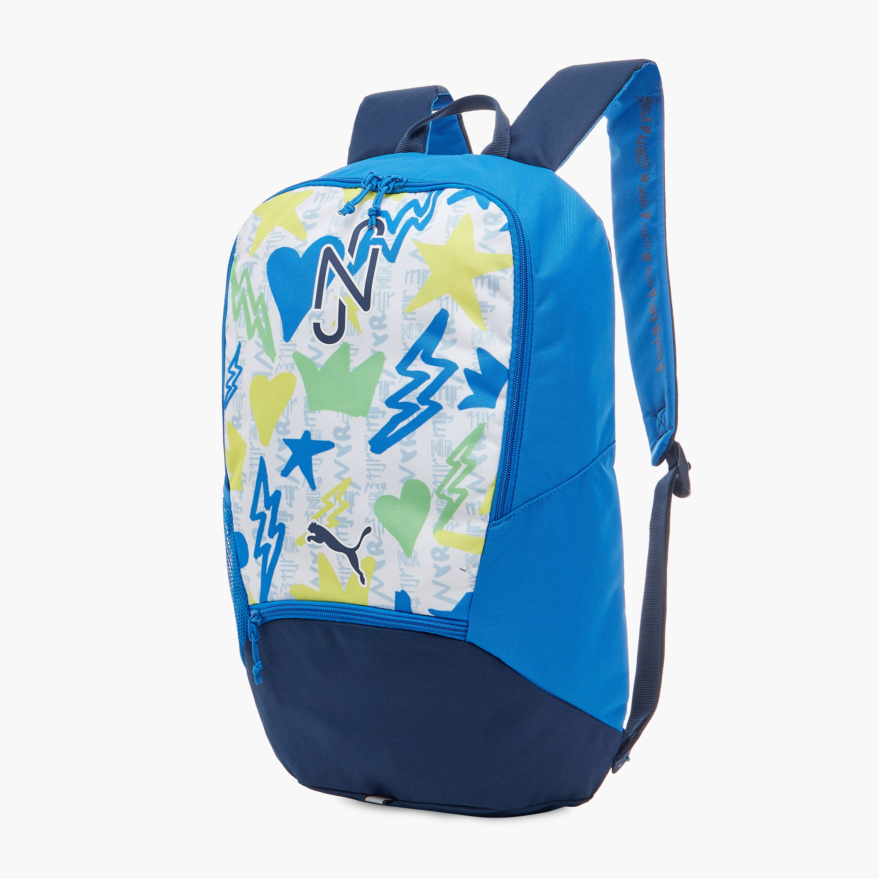 شنطة ظهر بحمّالات قابلة للتعديل وسحاب إغلاق وطبعات نيمار جونيور من بوما - 18 بوصة-school-bagsandbackpacks-backpacks-image-2