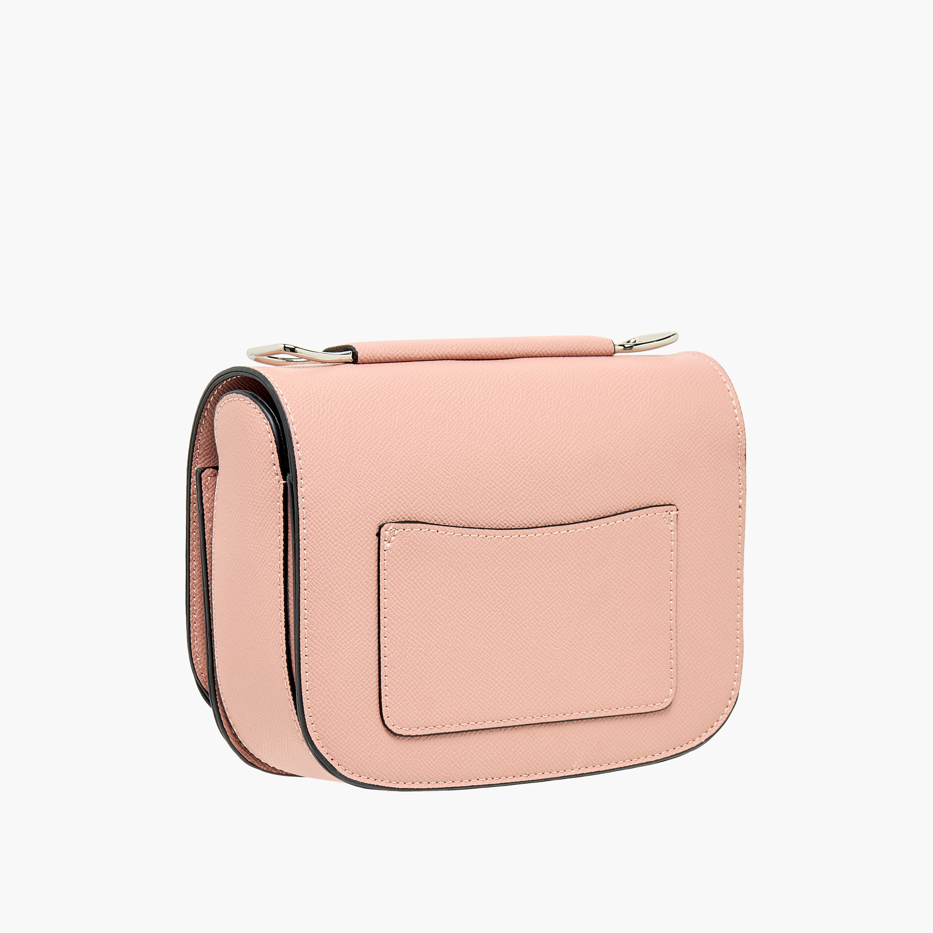 Sasha Textured Crossbody Bag with Metal Accent and Button Closure-women-bagsandwallets-handbags-image-3