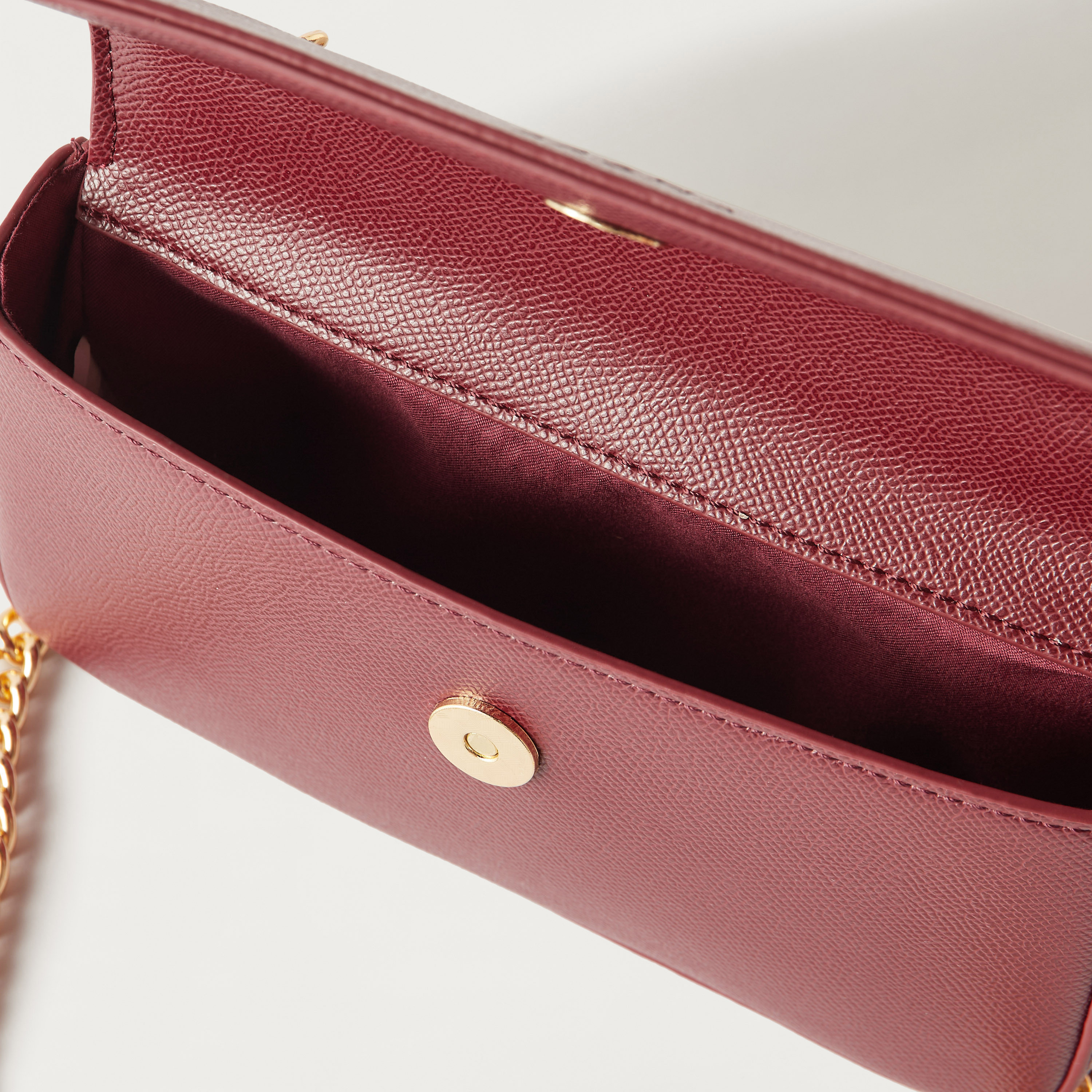 Sasha Logo Embossed Crossbody Bag with Magnetic Closure and Chain Strap-women-bagsandwallets-handbags-image-6