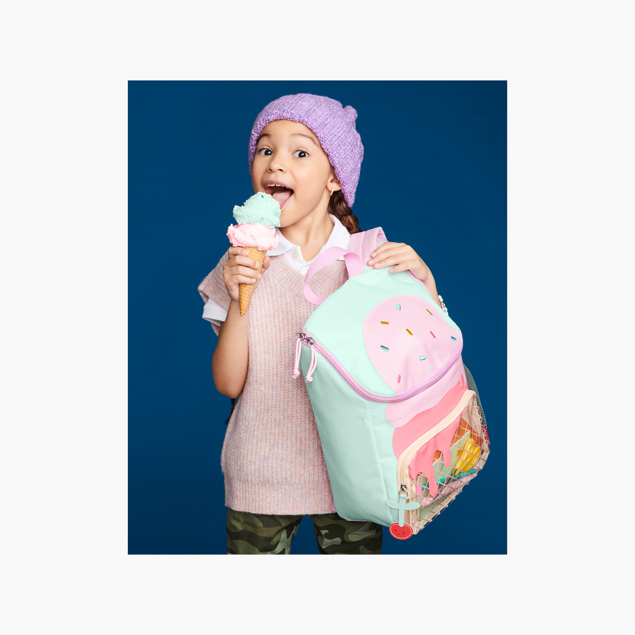 Skip Hop Applique Detail Backpack with Adjustable Shoulder Straps -  12 inches-school-bagsandbackpacks-backpacks-image-3