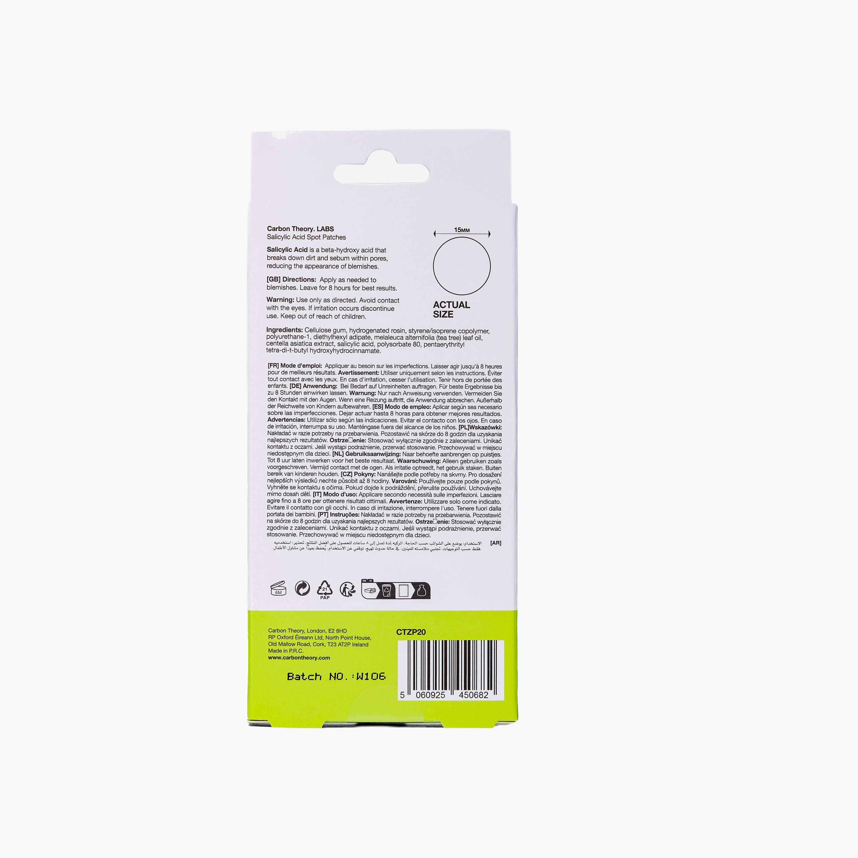 Carbon Theory Salicylic Acid Spot Patches-beautyandpersonalcare-skin-masks-facepads-image-2
