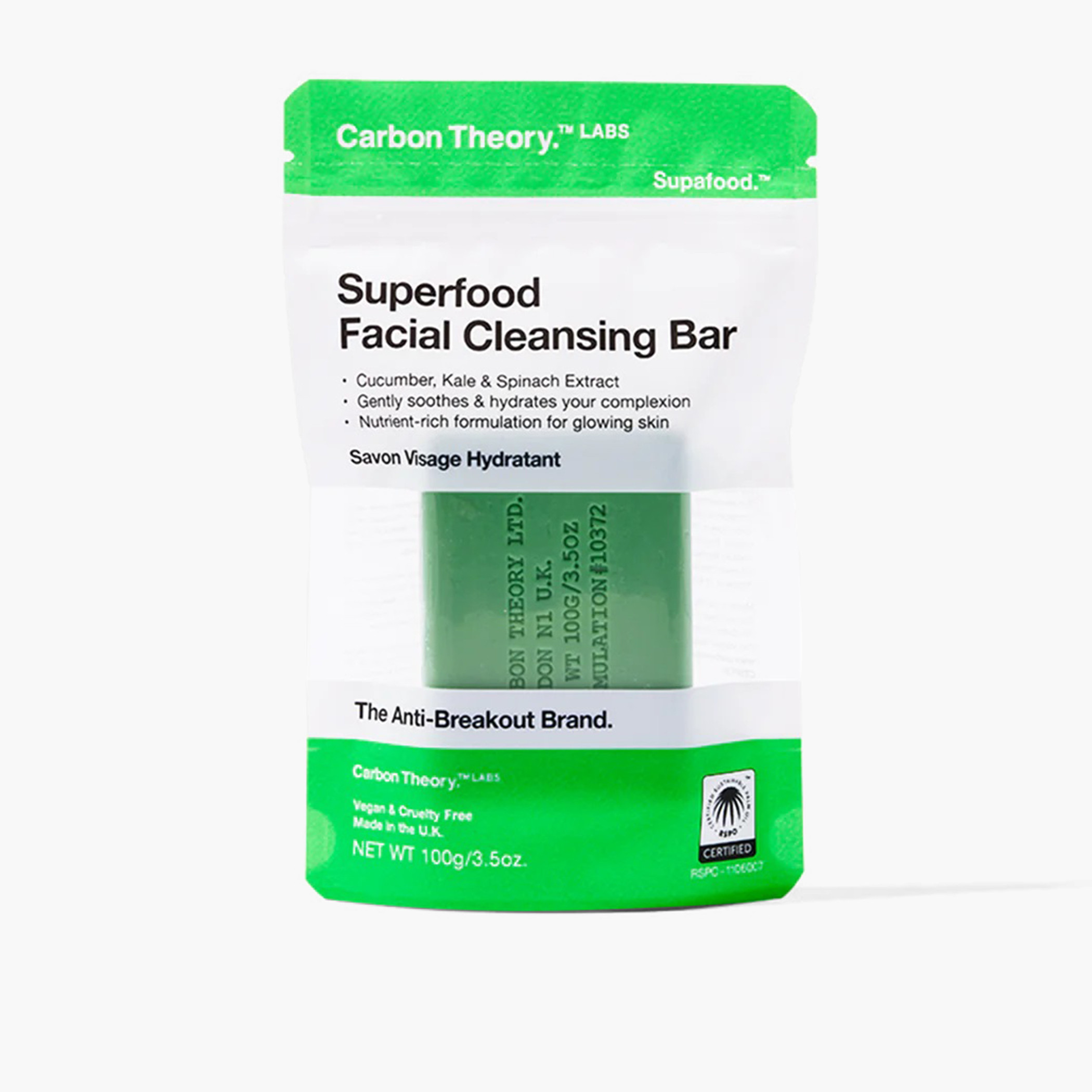 Carbon Theory Superfood Cleansing Bar - 100 gms-beautyandpersonalcare-bathandbody-bathandshower-soaps-image-1