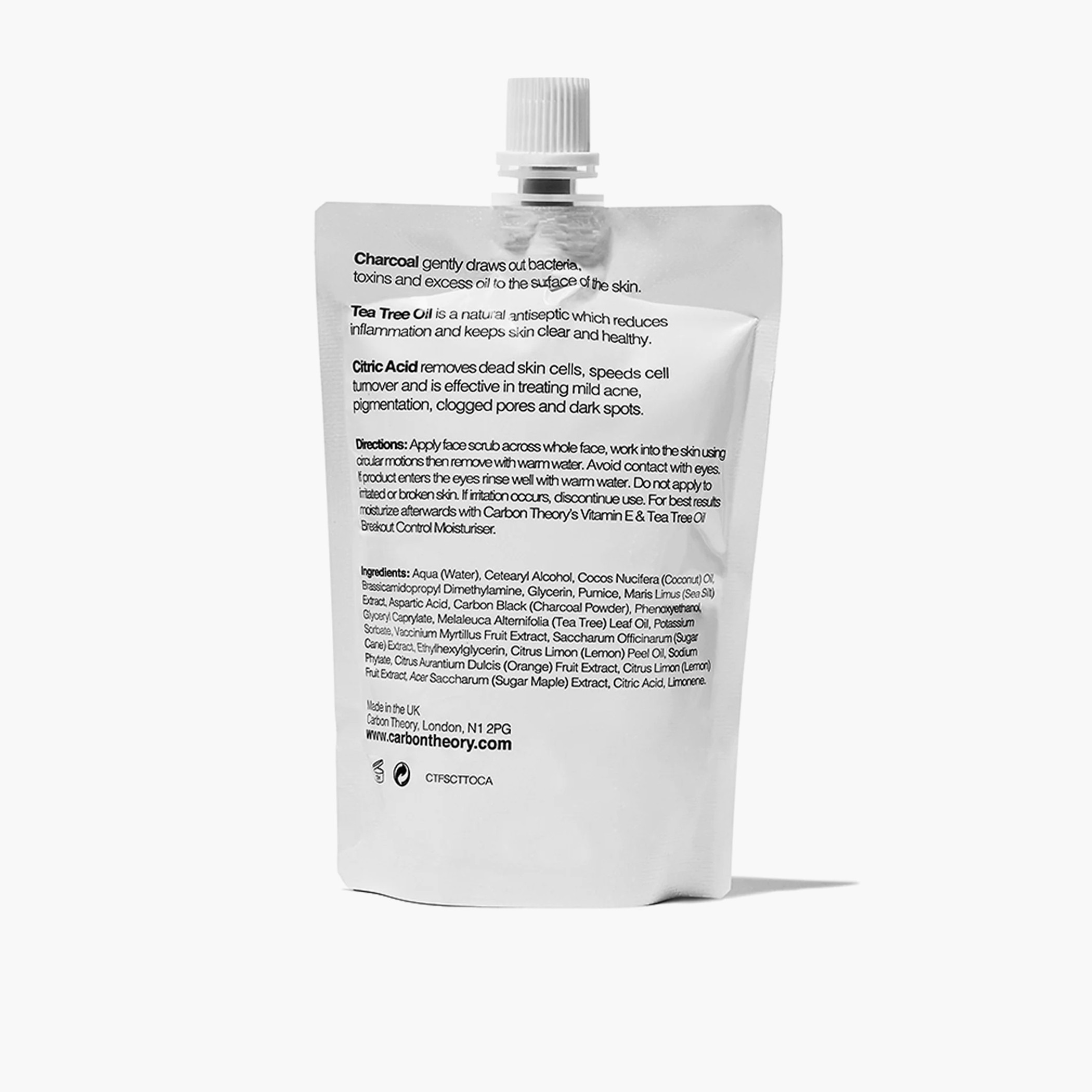 كريم تقشير البشرة بزيت شجرة الشاي بريك أوت كونترول من كاربون ثيوري - 125 مل-beautyandpersonalcare-skin-treatmentsandserums-image-2