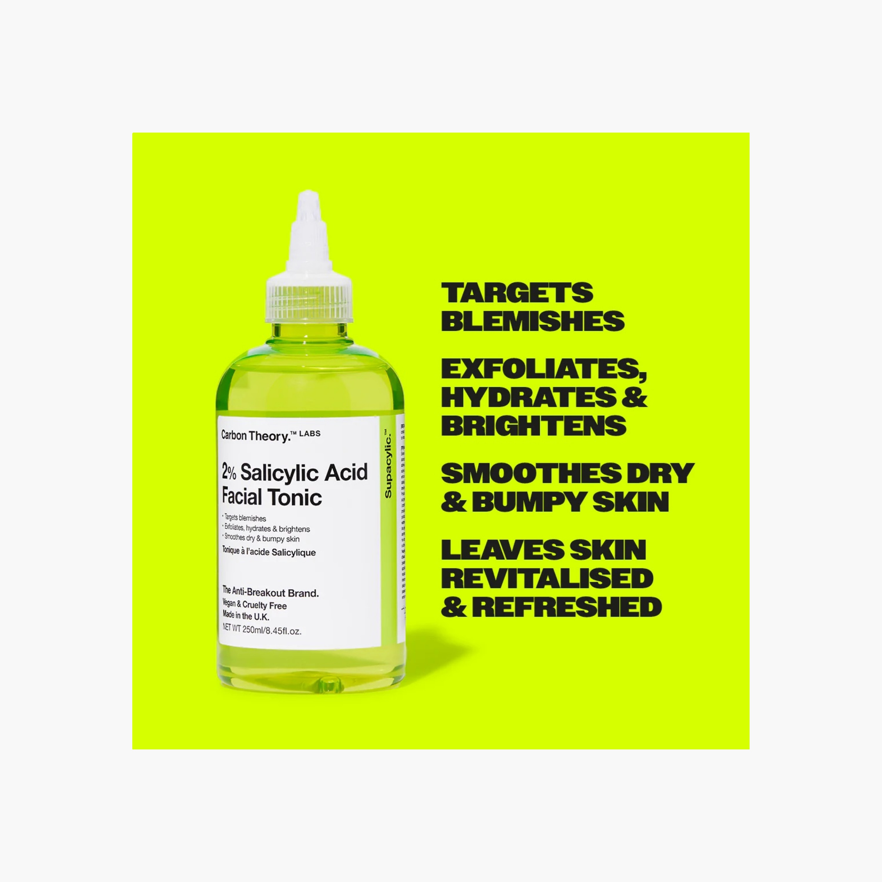 Carbon Theory Salicylic Acid Facial Tonic 250ml-beautyandpersonalcare-skin-cleansers-tonerandmists-image-2