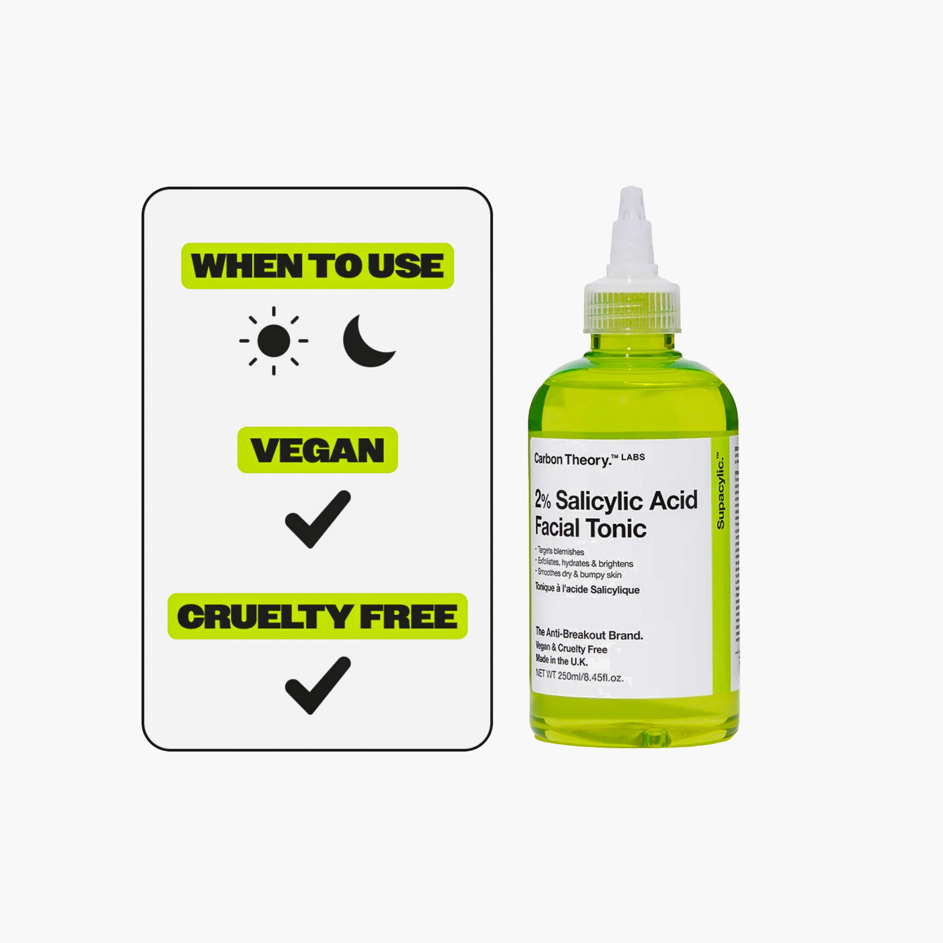 Carbon Theory Salicylic Acid Facial Tonic 250ml-beautyandpersonalcare-skin-cleansers-tonerandmists-image-3