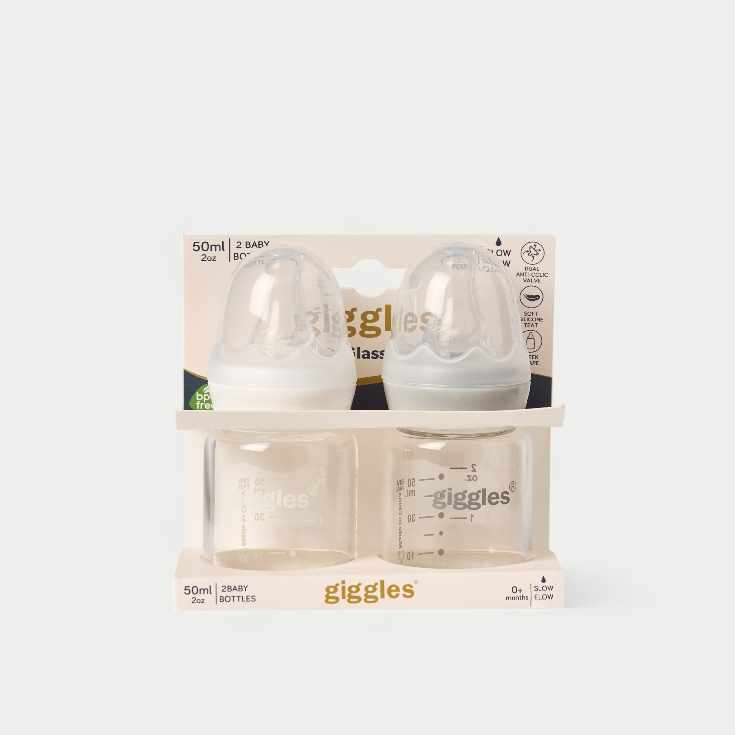 Giggles 2-Piece Glass Feeding Bottle Set - 50 ml-baby-feeding-feedingbottles-bottlesandteats-image-6