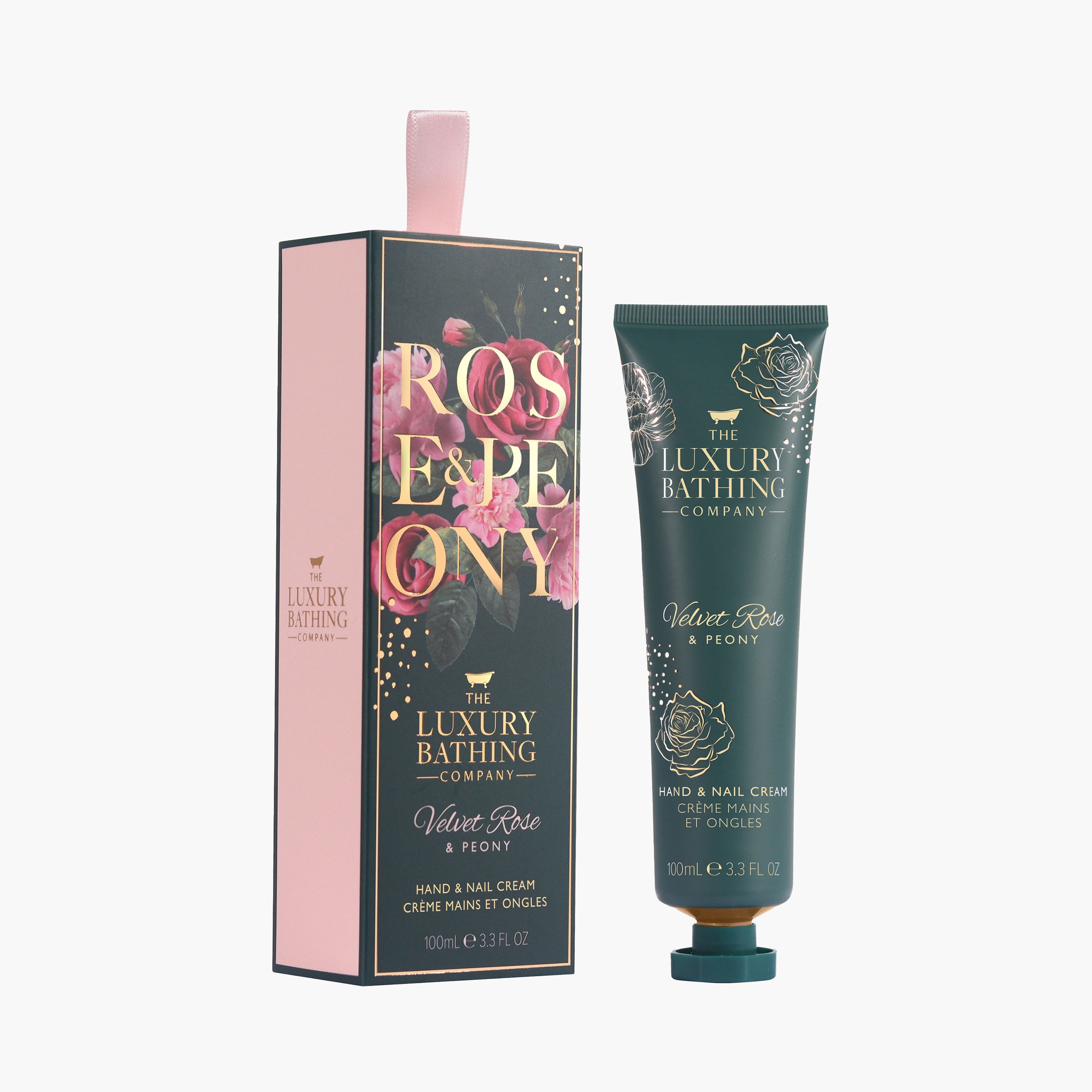 The Luxury Bathing Company Velvet Rose and Peony Hand Cream - 100 ml-beautyandpersonalcare-bathandbody-giftsets-image-3