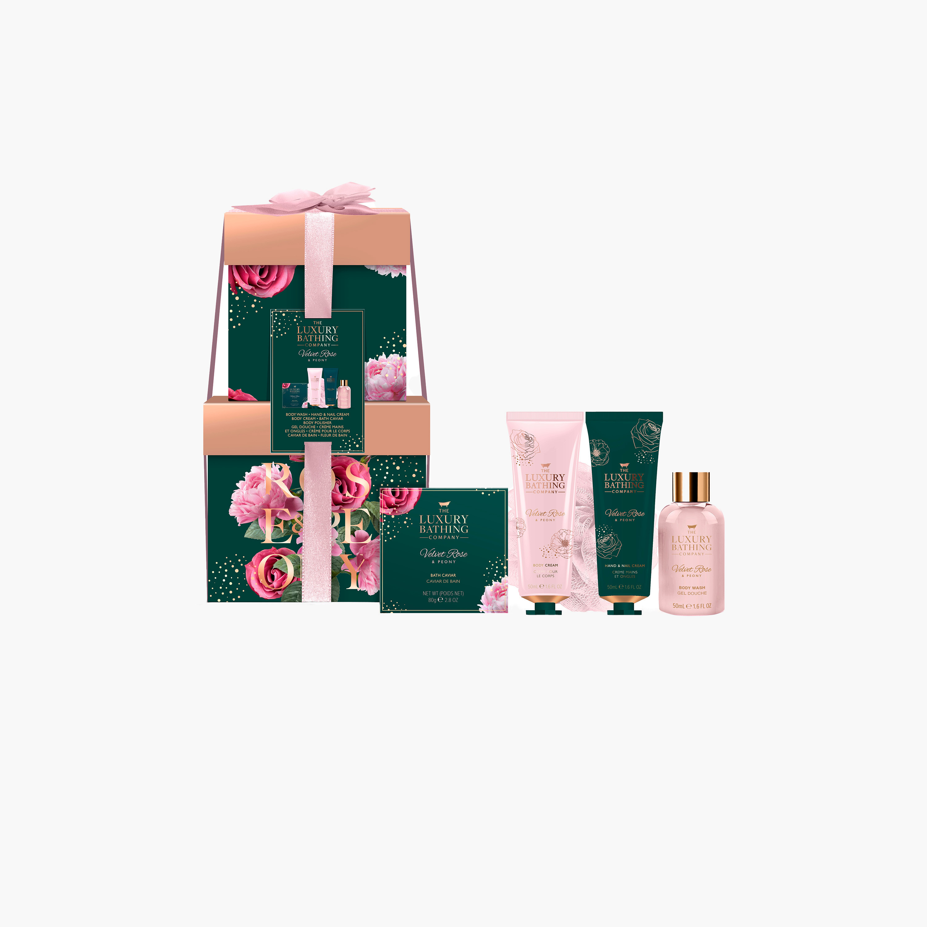 مجموعة هدايا فيلفيت روز وبيوني 5 قطع من لكجري بيثينج كومباني-beautyandpersonalcare-bathandbody-giftsets-image-1