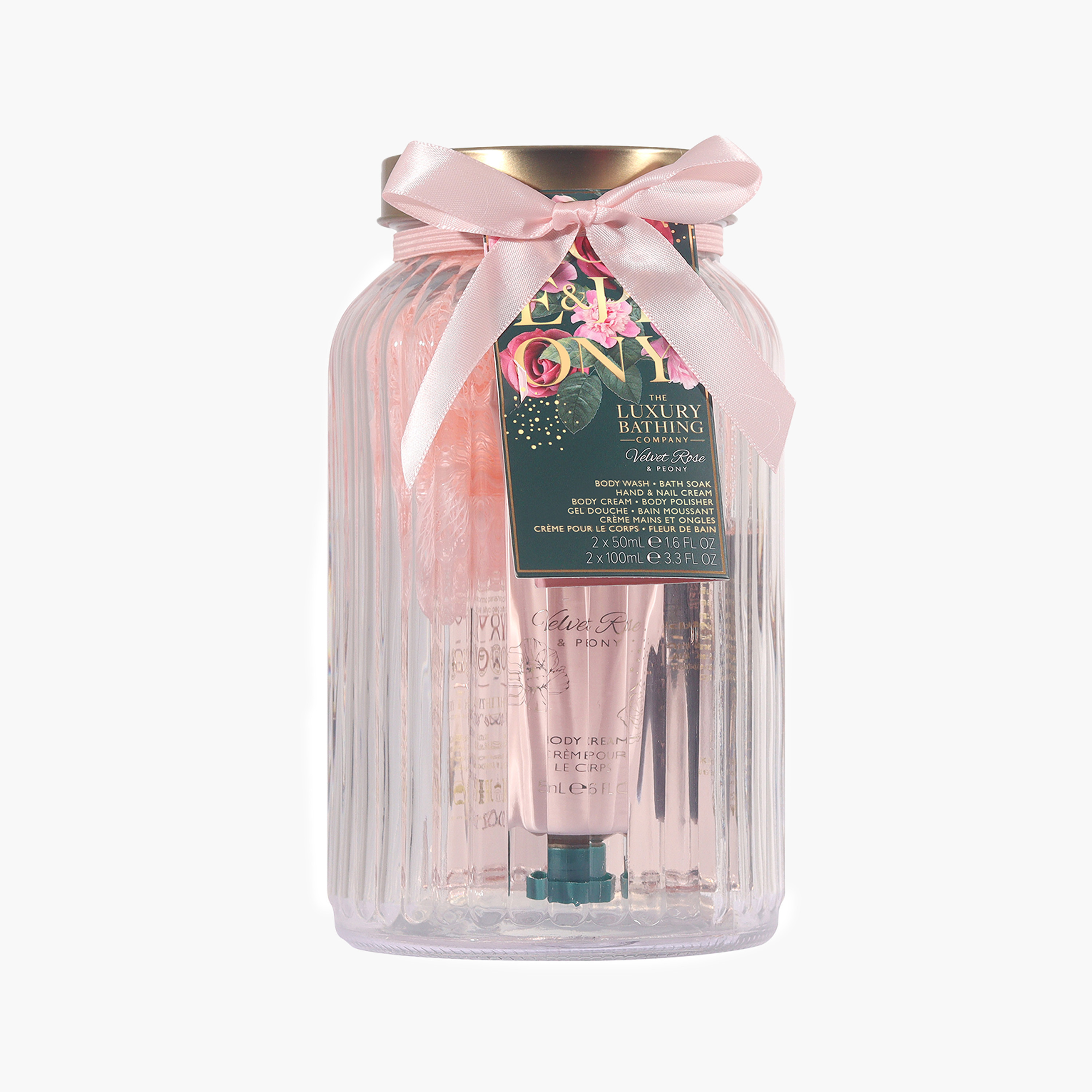 The Luxury Bathing Company 6-Piece Velvet Rose and Peony Gift Set-beautyandpersonalcare-bathandbody-giftsets-image-2