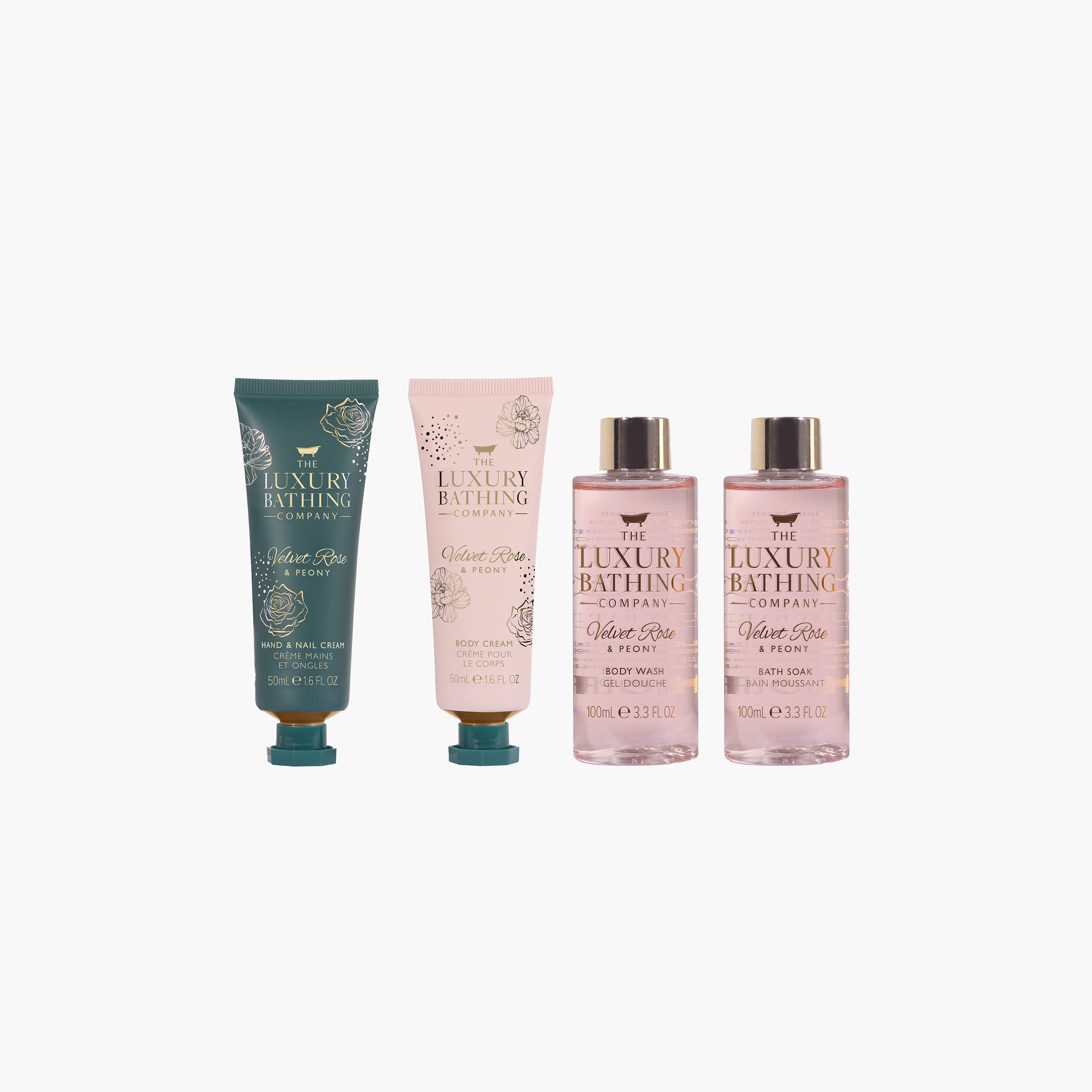 مجموعة هدايا فيلفيت روز وبيوني 4 قطع من ذا لكجري بيثينج كومباني-beautyandpersonalcare-bathandbody-giftsets-image-4