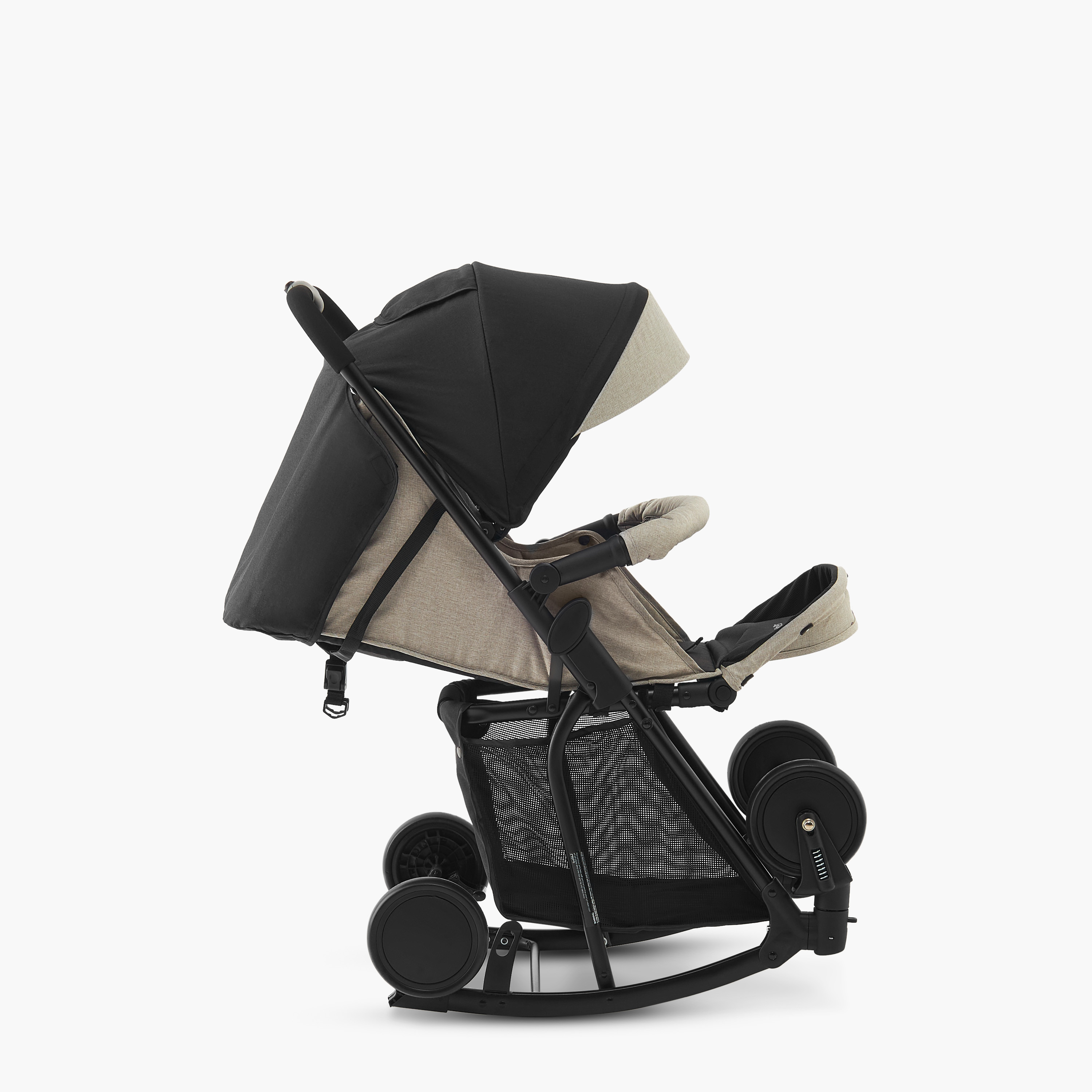 عربة أطفال إيتون بنظام طي بزر ضغط وإطار معدني وقفل للعجلات من جونيورز-baby-gear-strollersandprams-strollers-image-4