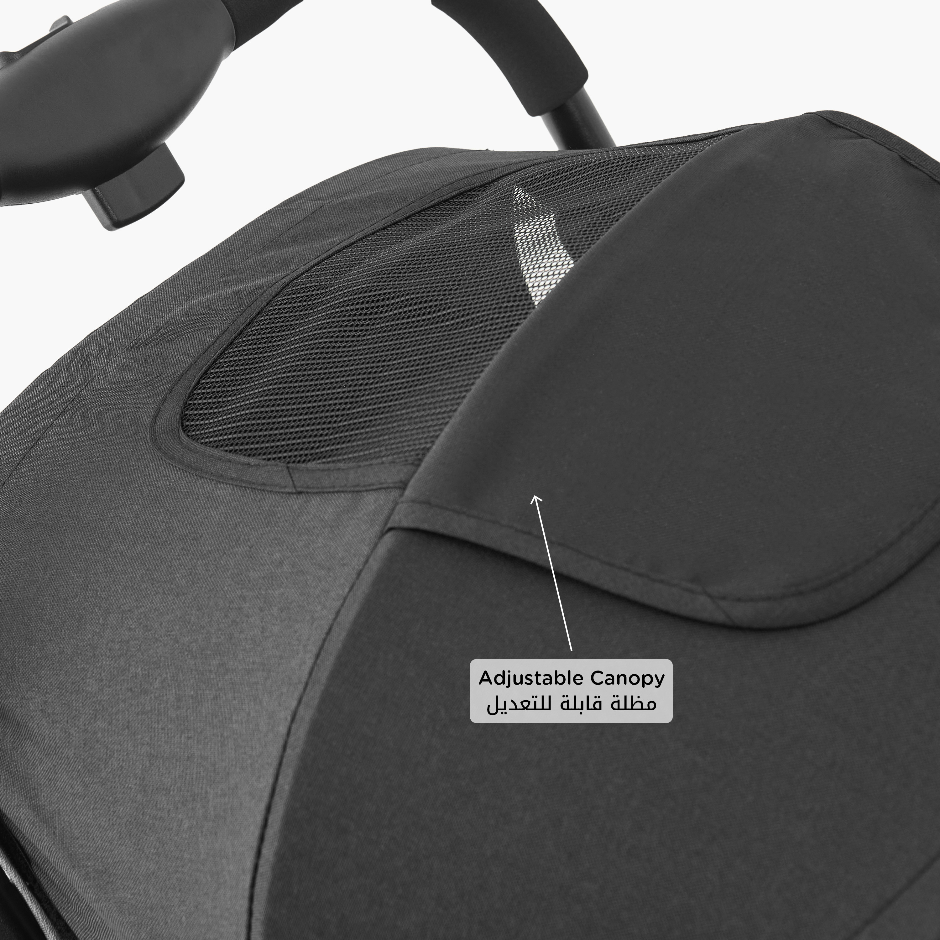 عربة أطفال إيتون بنظام طي بزر ضغط وإطار معدني وقفل للعجلات من جونيورز-baby-gear-strollersandprams-strollers-image-7
