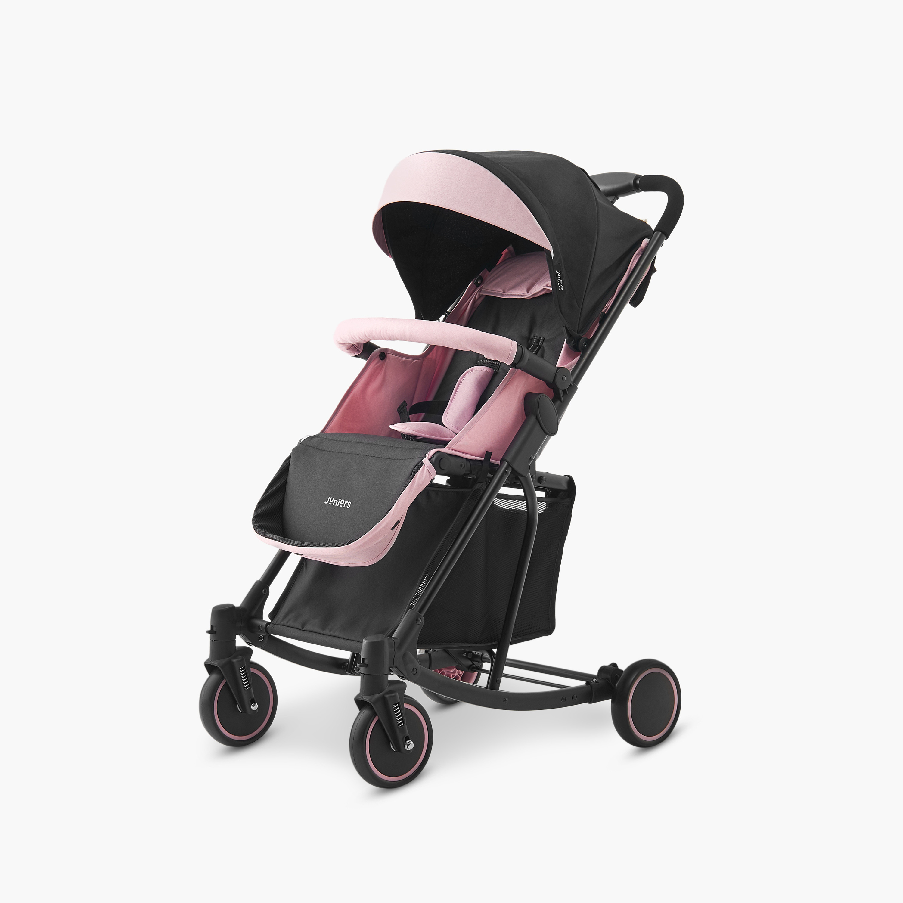 عربة أطفال إيتون بنظام طي بزر ضغط وإطار معدني وقفل للعجلات من جونيورز-baby-gear-strollersandprams-strollers-image-1