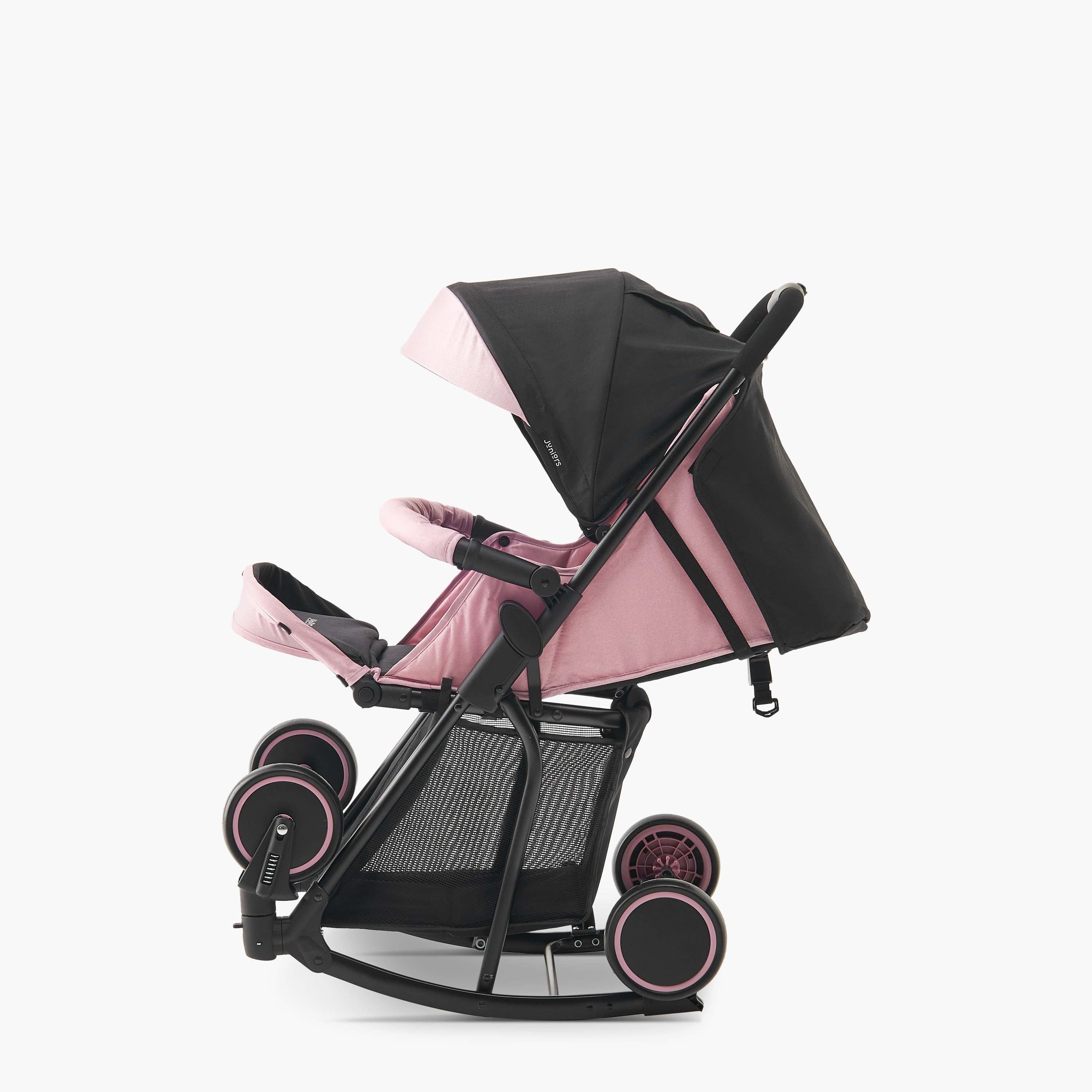عربة أطفال إيتون بنظام طي بزر ضغط وإطار معدني وقفل للعجلات من جونيورز-baby-gear-strollersandprams-strollers-image-3