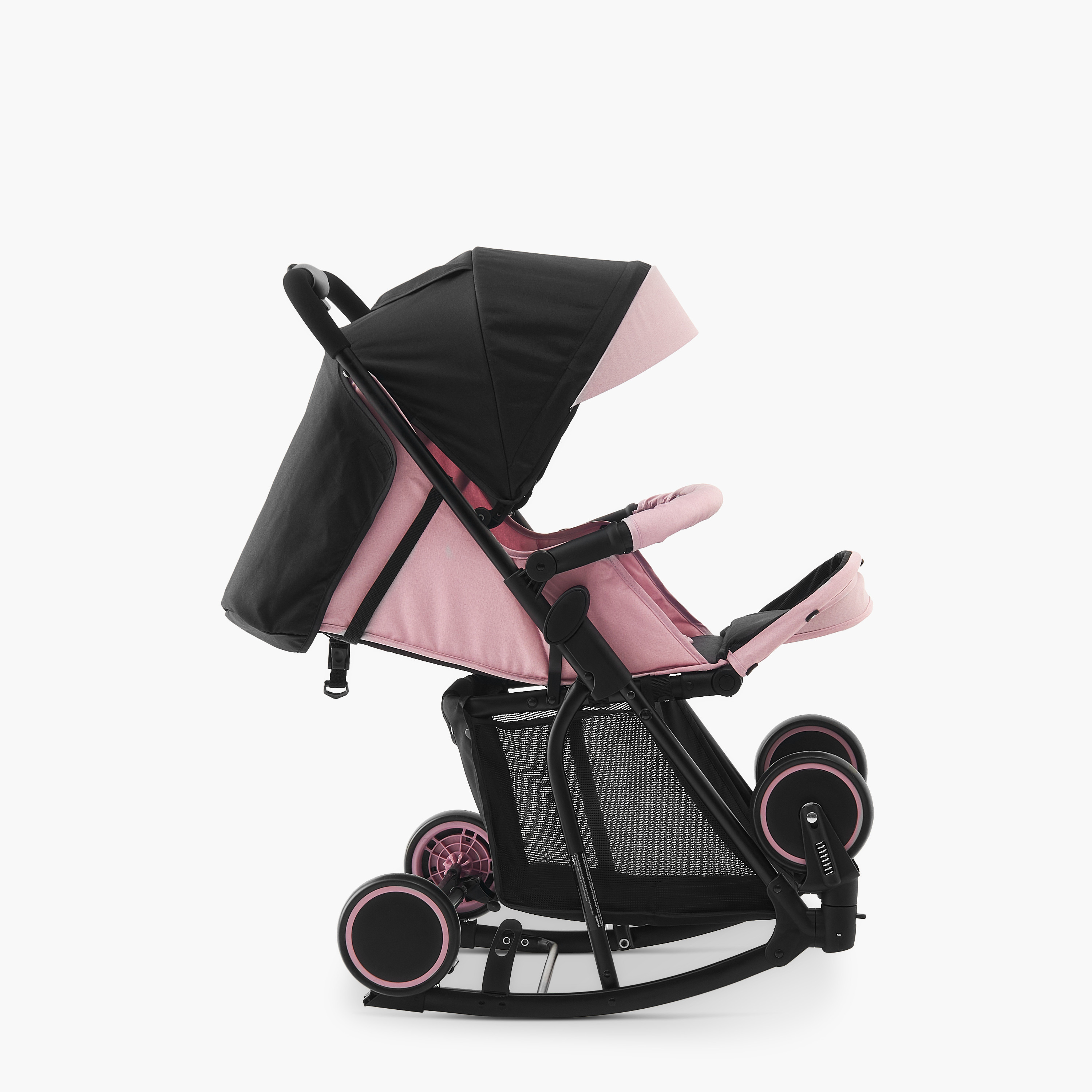 عربة أطفال إيتون بنظام طي بزر ضغط وإطار معدني وقفل للعجلات من جونيورز-baby-gear-strollersandprams-strollers-image-4
