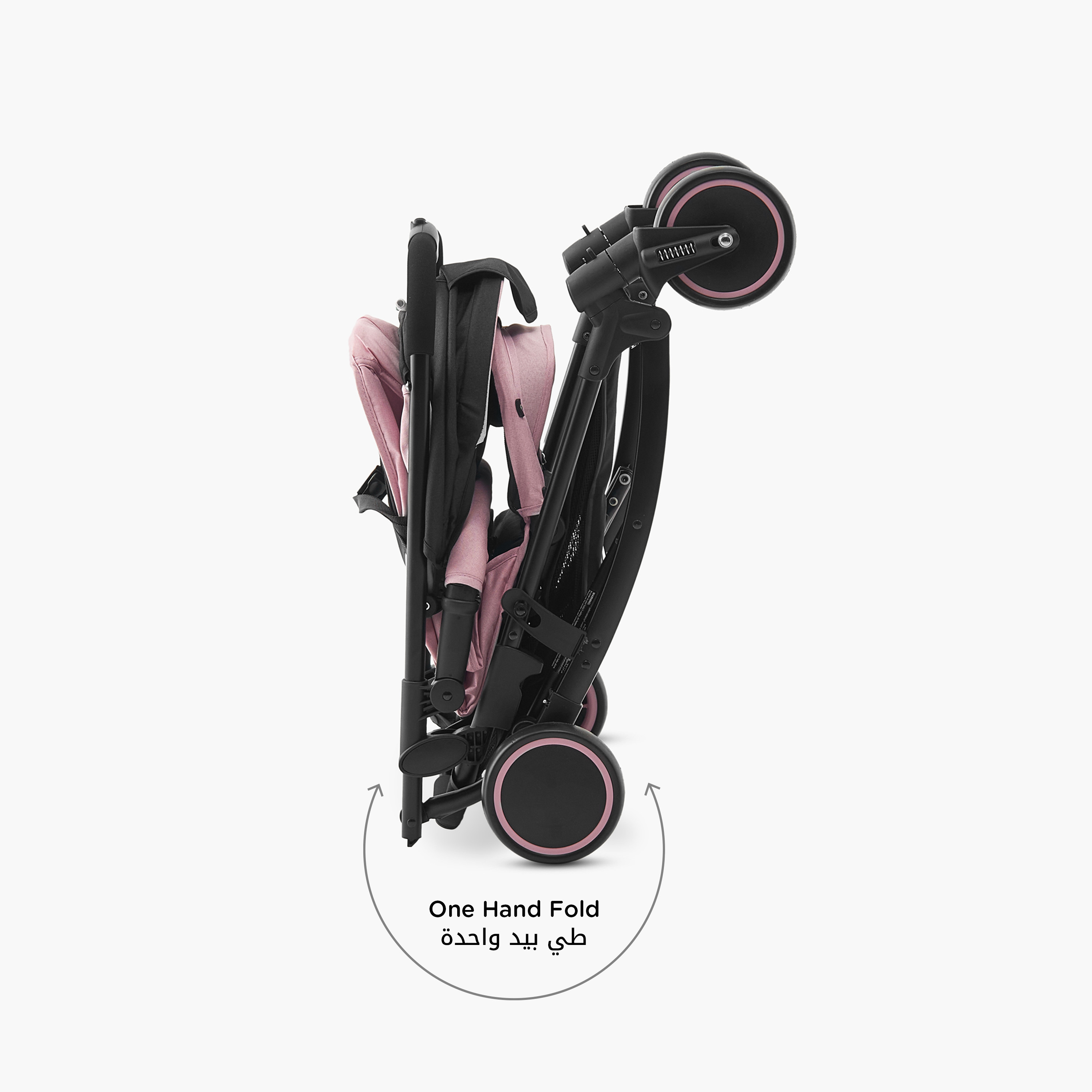 عربة أطفال إيتون بنظام طي بزر ضغط وإطار معدني وقفل للعجلات من جونيورز-baby-gear-strollersandprams-strollers-image-5