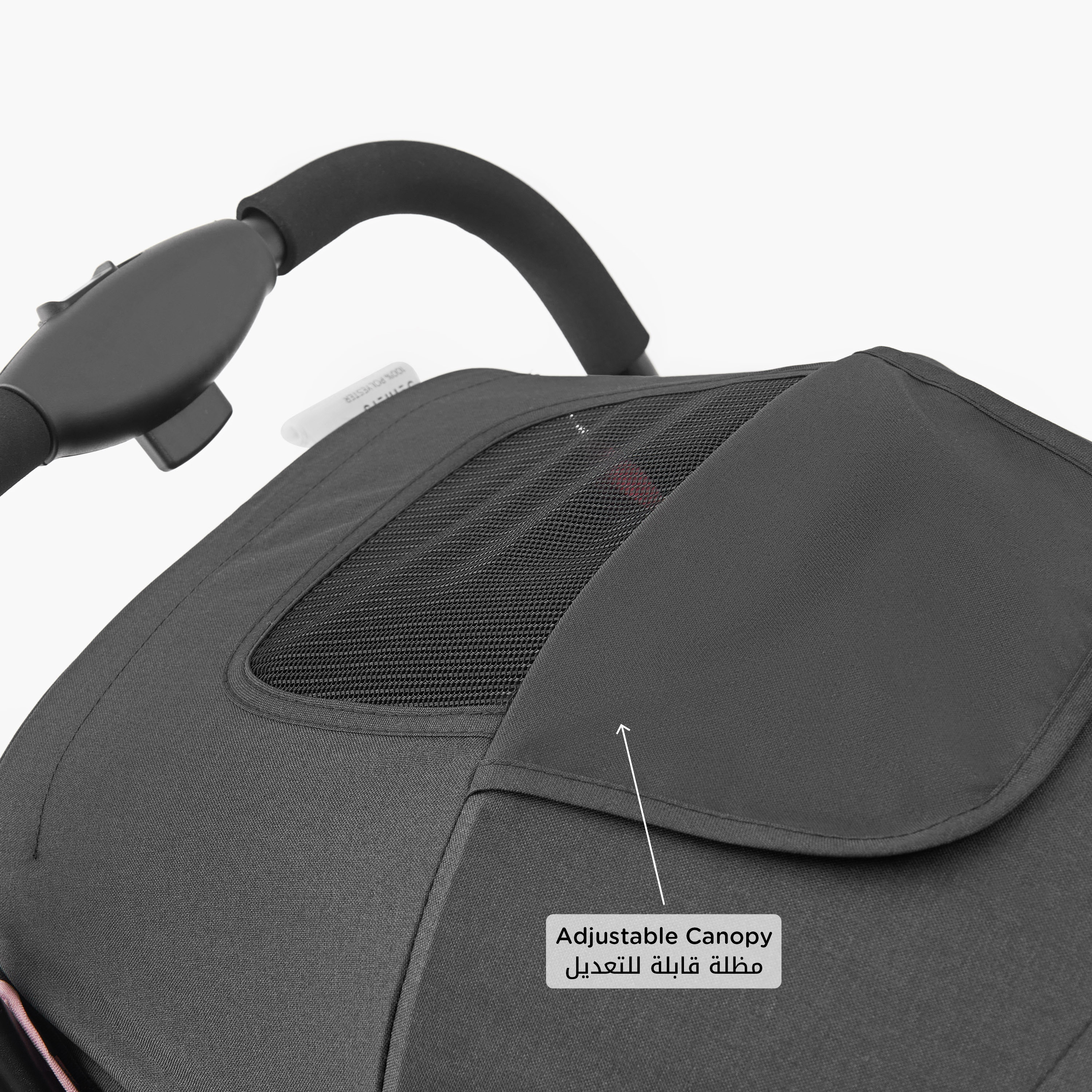 عربة أطفال إيتون بنظام طي بزر ضغط وإطار معدني وقفل للعجلات من جونيورز-baby-gear-strollersandprams-strollers-image-7