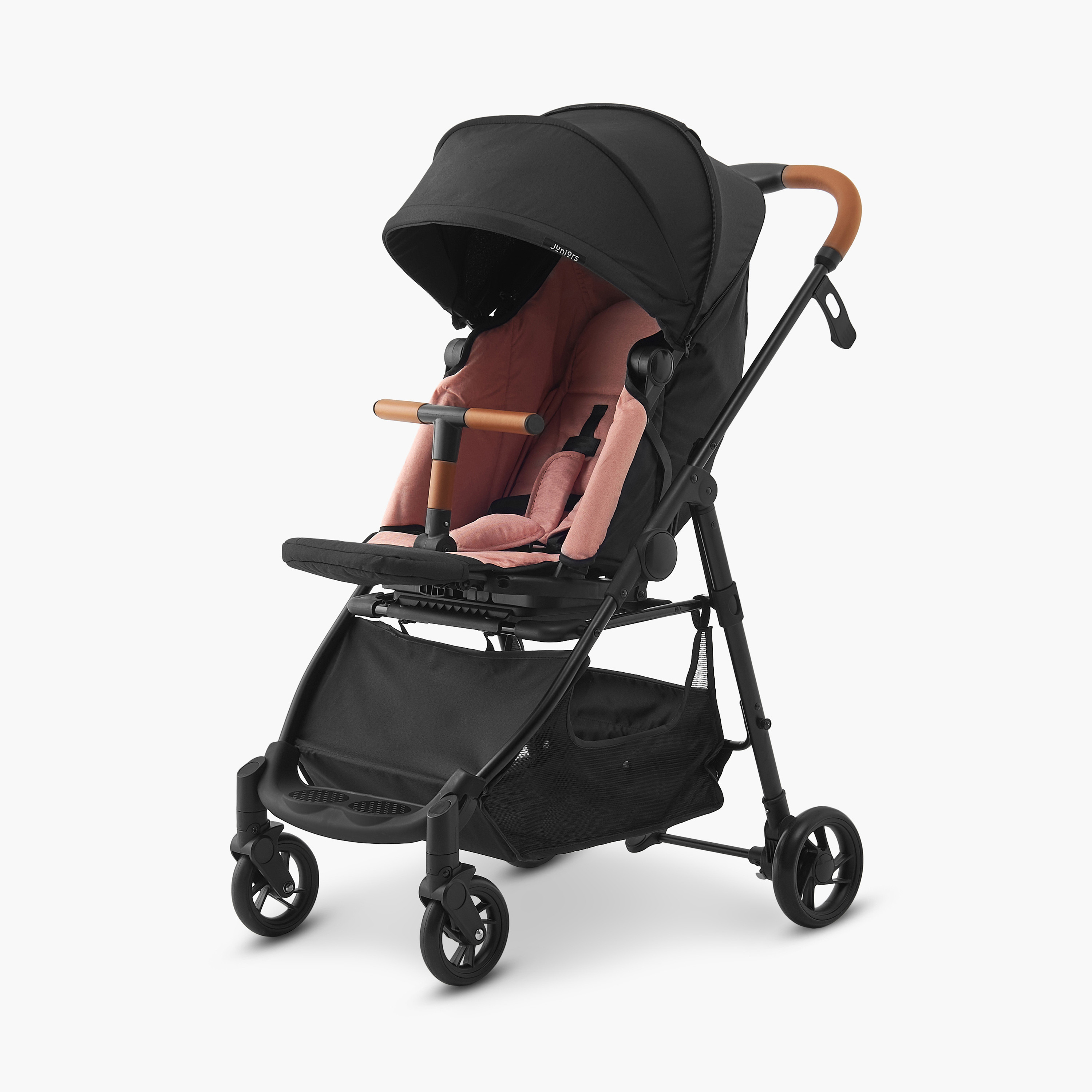 عربة أطفال ماسون بنظام طي بزر ضغط وإطار معدني وقفل للعجلات من جونيورز-baby-gear-strollersandprams-strollers-image-1