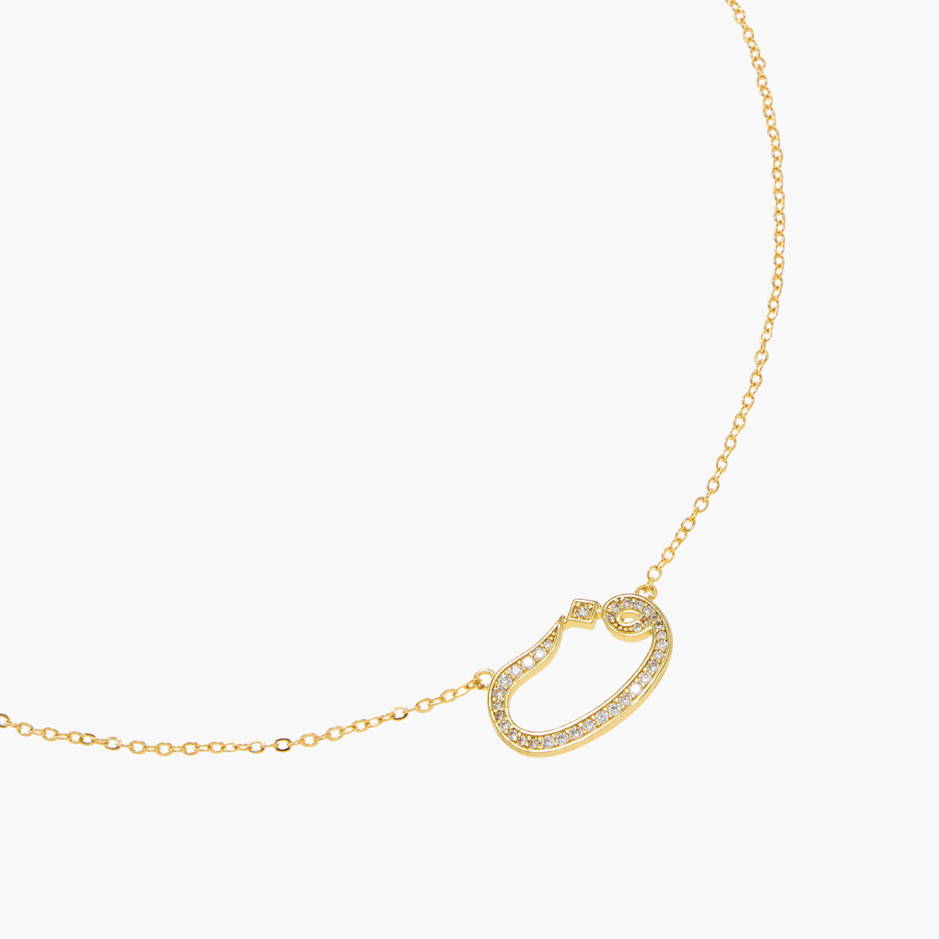 عقد بدلّاية حرف عربي مزيّن ومشبك إغلاق-women-watchesandjewellery-jewellery-necklacesandpendants-image-2