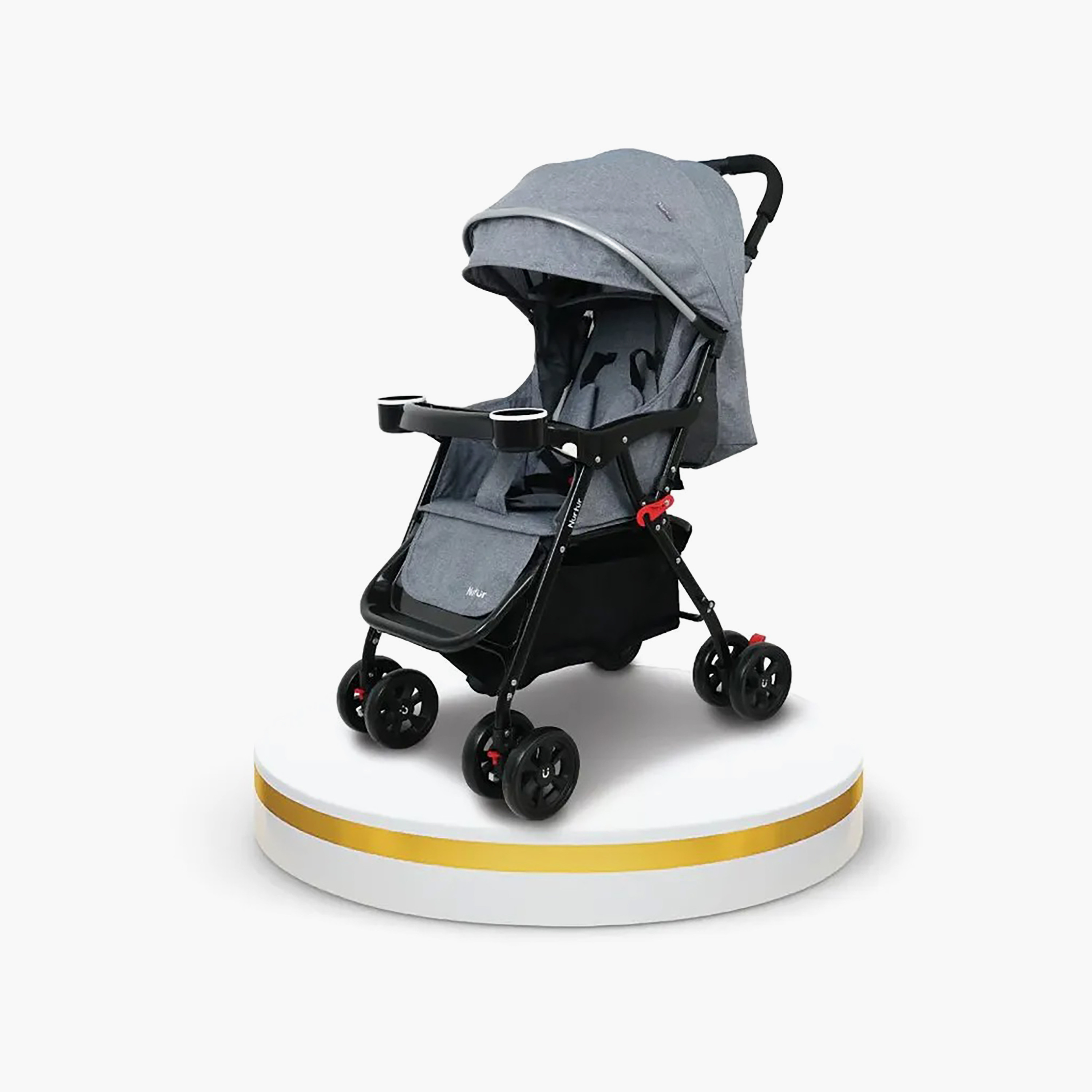 عربة أطفال قابلة للتعديل بالكامل مع مع صينية طعام قابلة للإزالة من نورتور-baby-gear-strollersandprams-strollers-image-1
