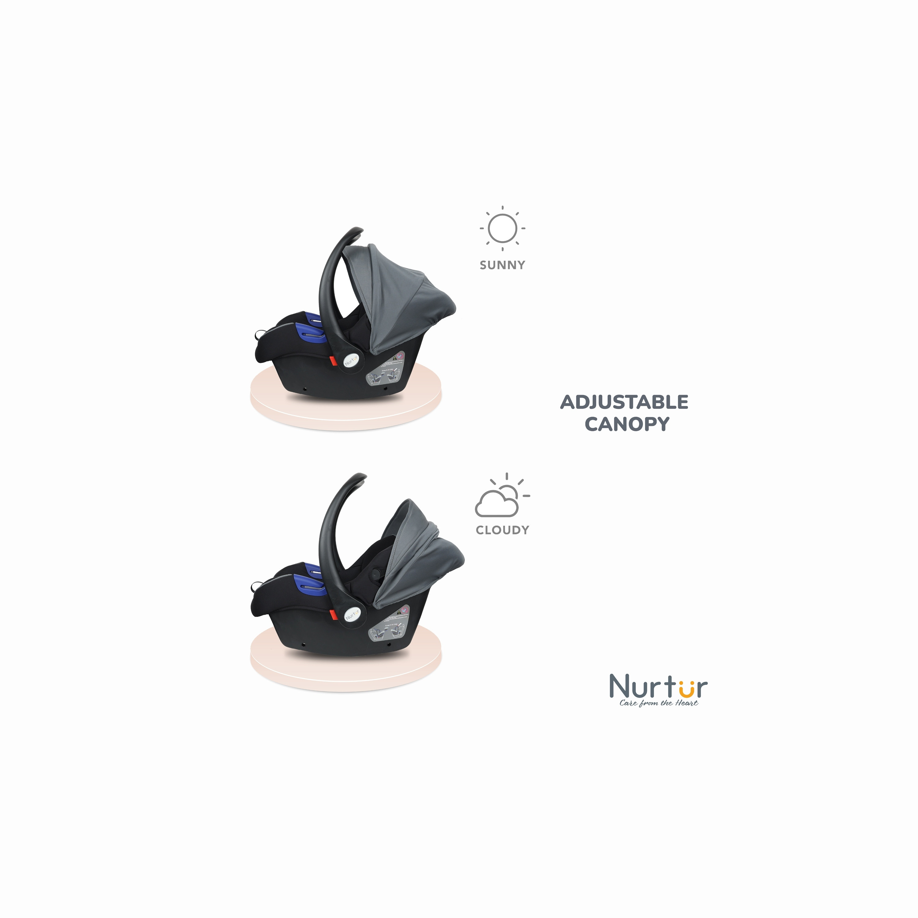 Nurtur Nemo Infant Car Seat with Side Impact Protection, Rear Facing and Seat Belt System-baby-gear-carseats-image-8