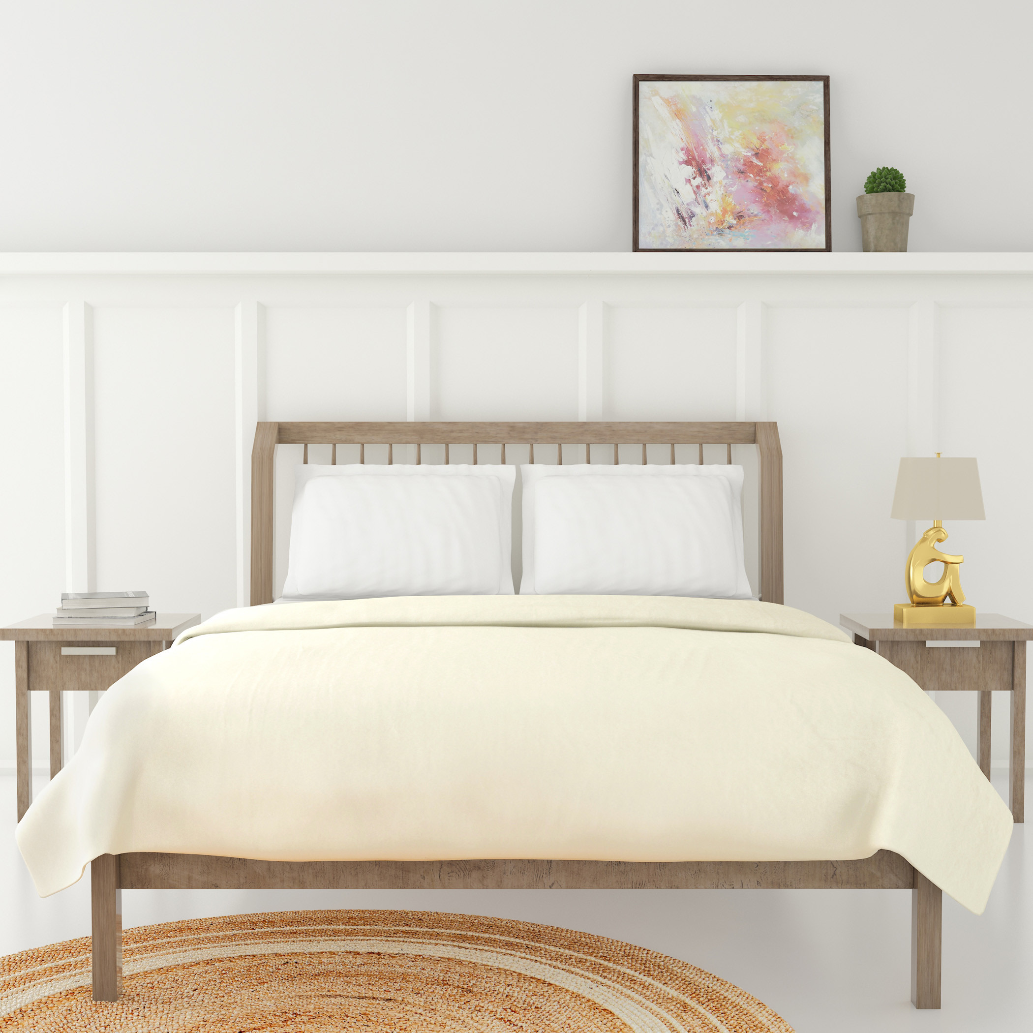 Luxury Soft Plush Flannel Blanket - 200x200 cm-household-bedding-blankets-image-1