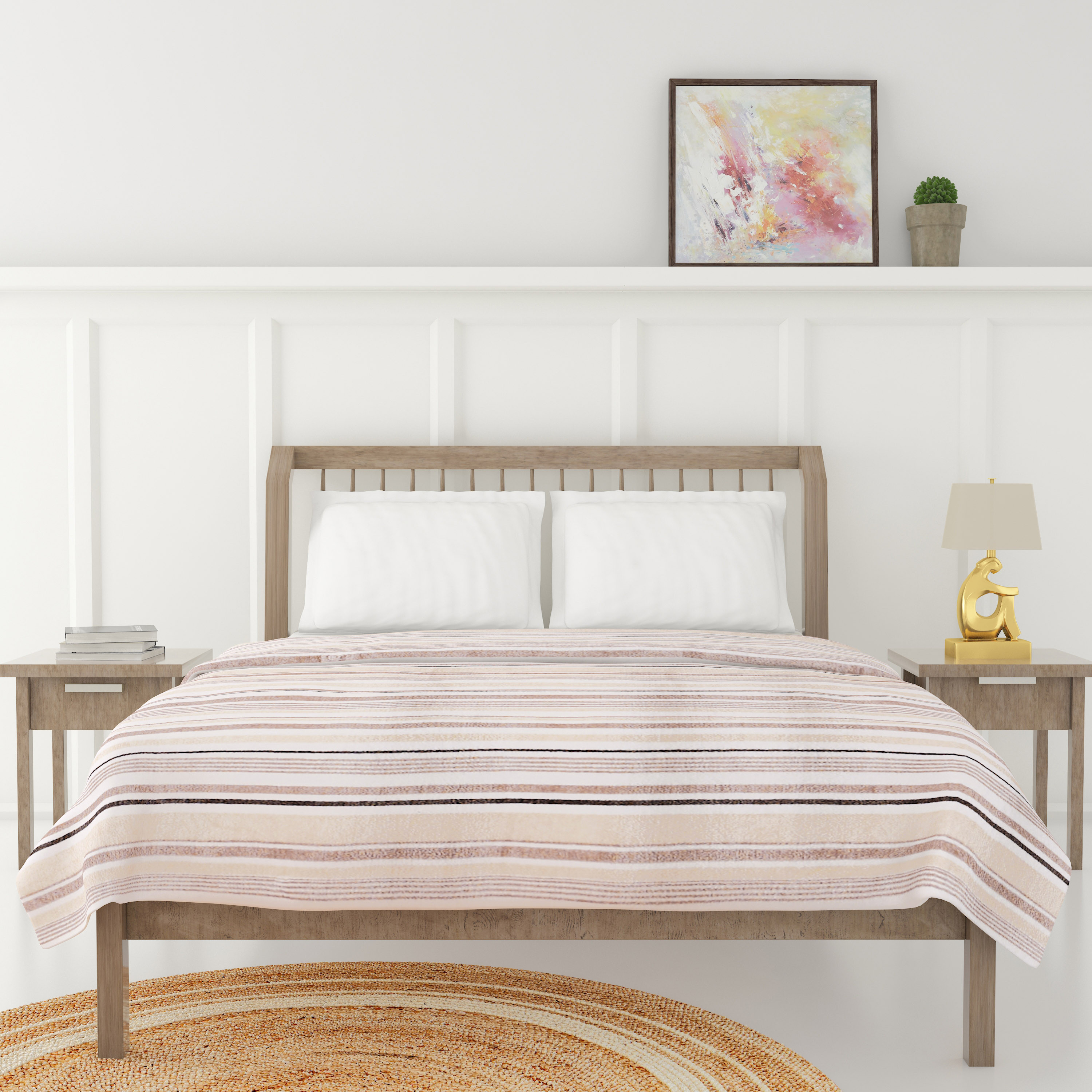 Luxury Soft Plush Flannel Blanket - 200x200 cm-household-bedding-blankets-image-1