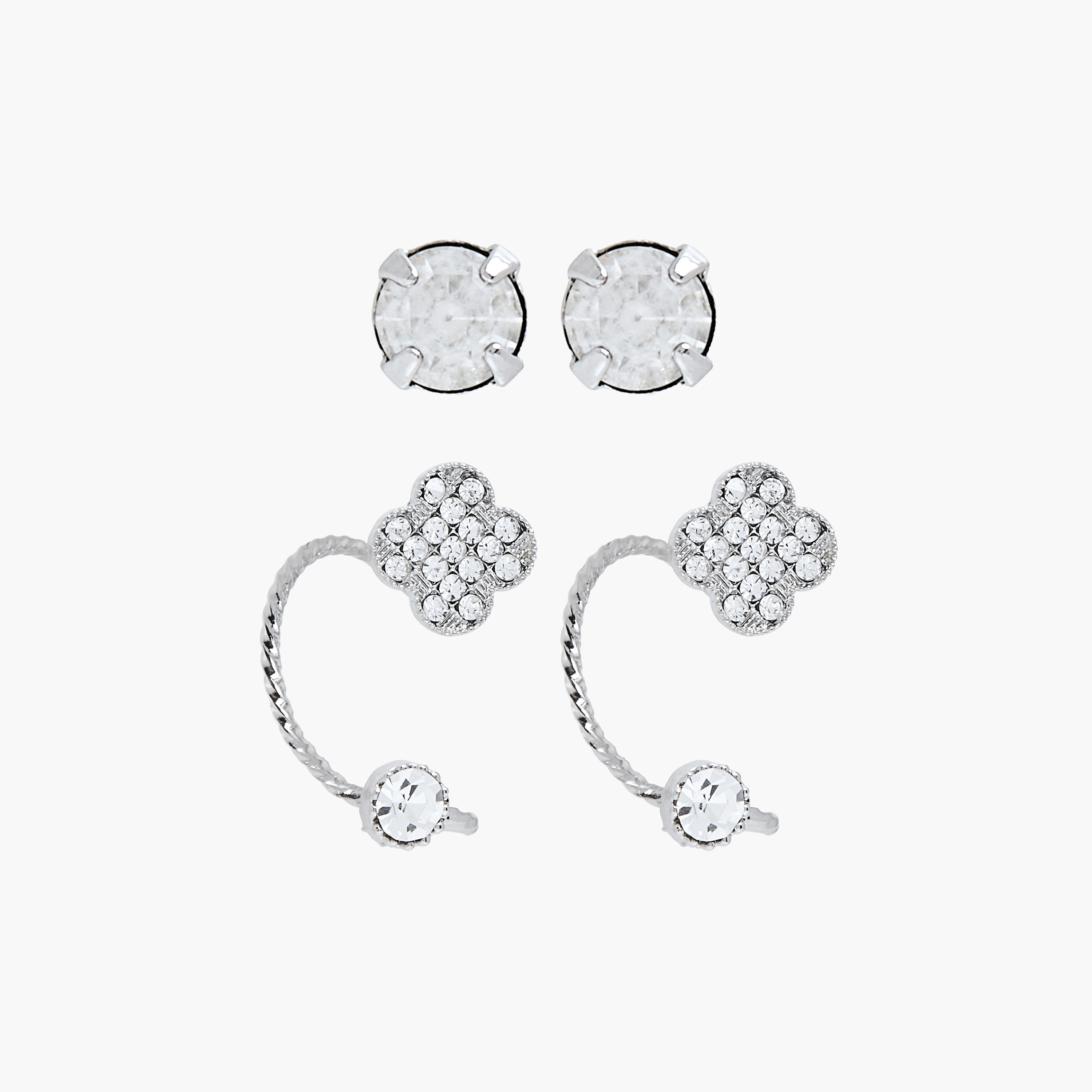 أقراط أذن مرصعة بالأحجار وحلق مرصع-women-watchesandjewellery-jewellery-earrings-image-1