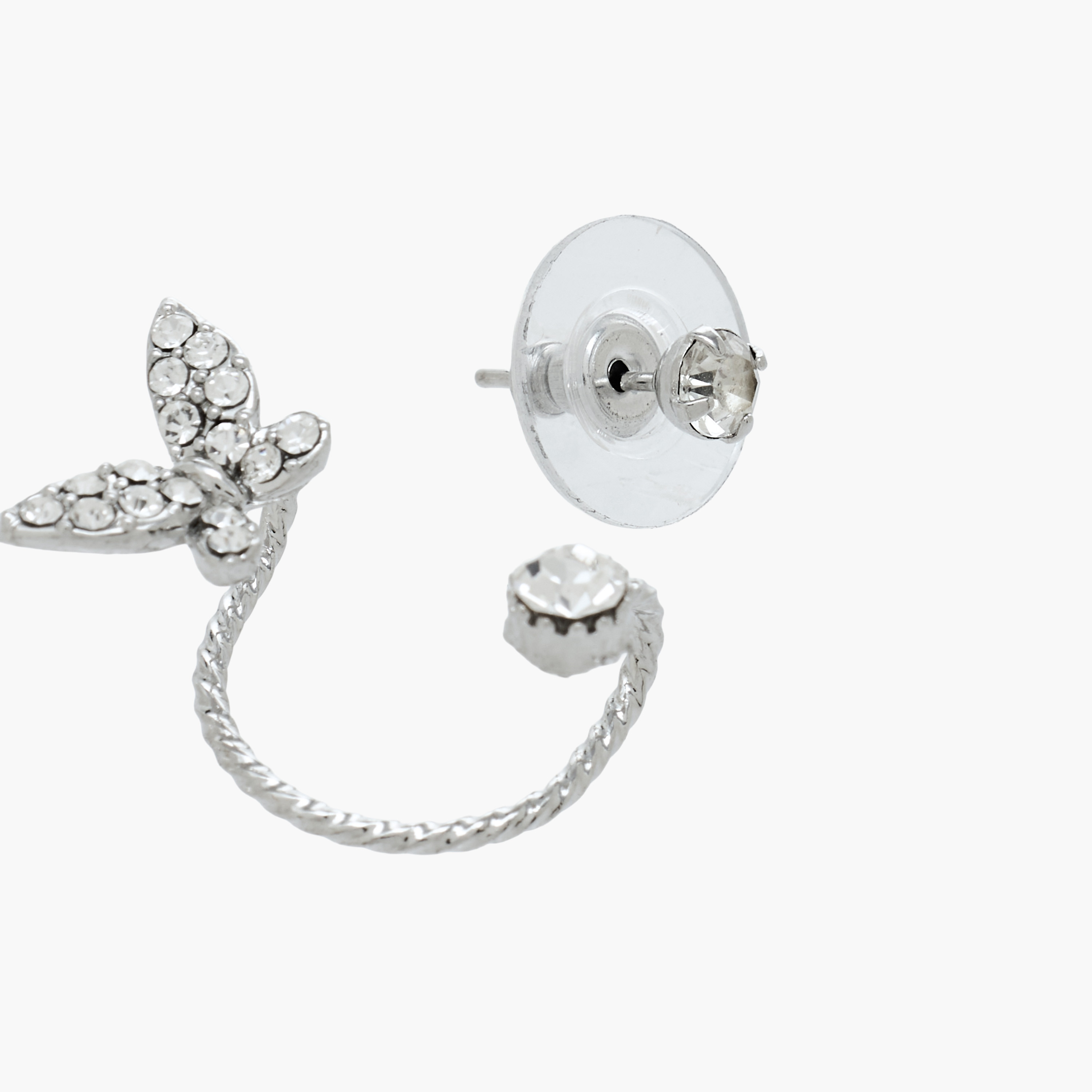 Stone Embellished Ear Cuff and Stud Earring-women-watchesandjewellery-jewellery-earrings-image-4