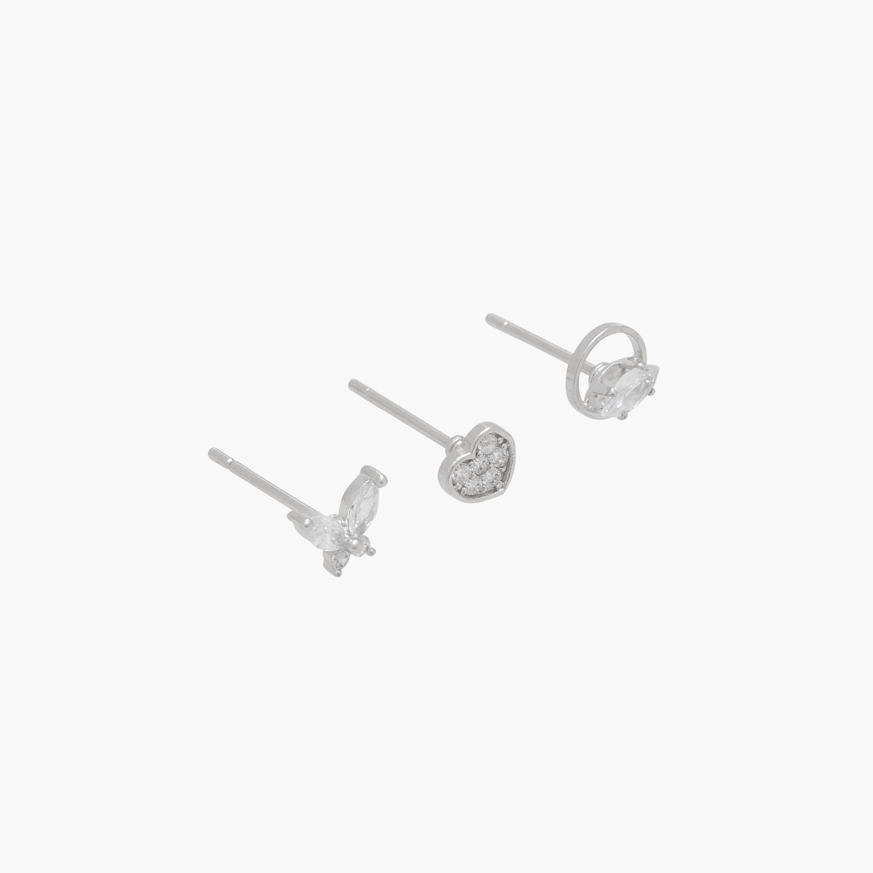 Embellished Earrings with Pushback Closure - Set of 3-women-watchesandjewellery-jewellery-earrings-image-5