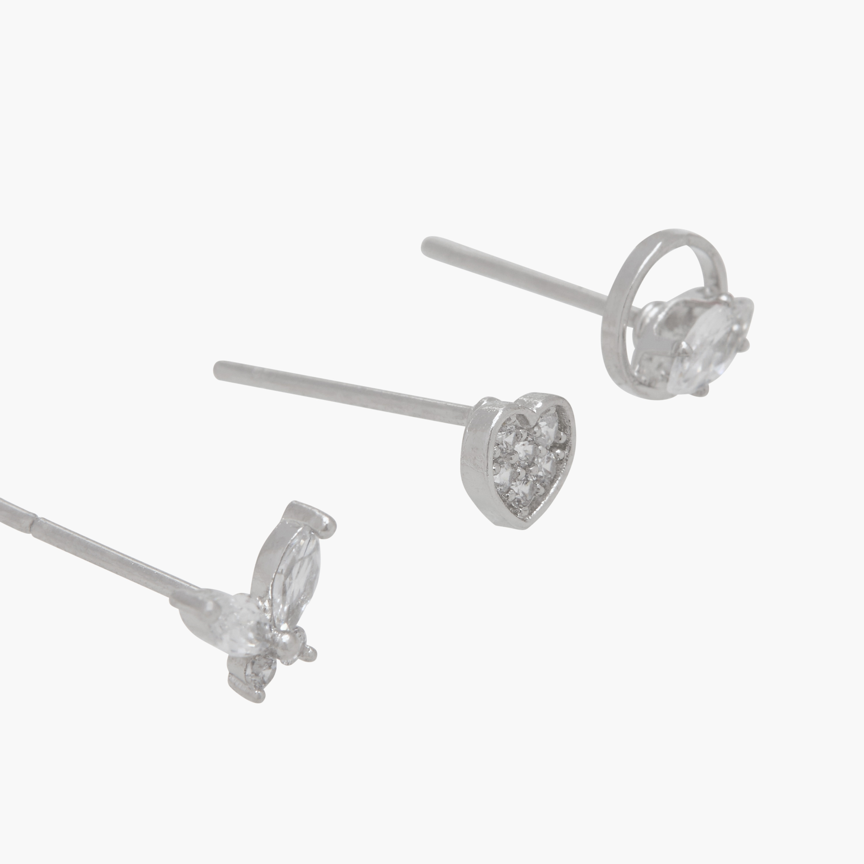 Embellished Earrings with Pushback Closure - Set of 3-women-watchesandjewellery-jewellery-earrings-image-6
