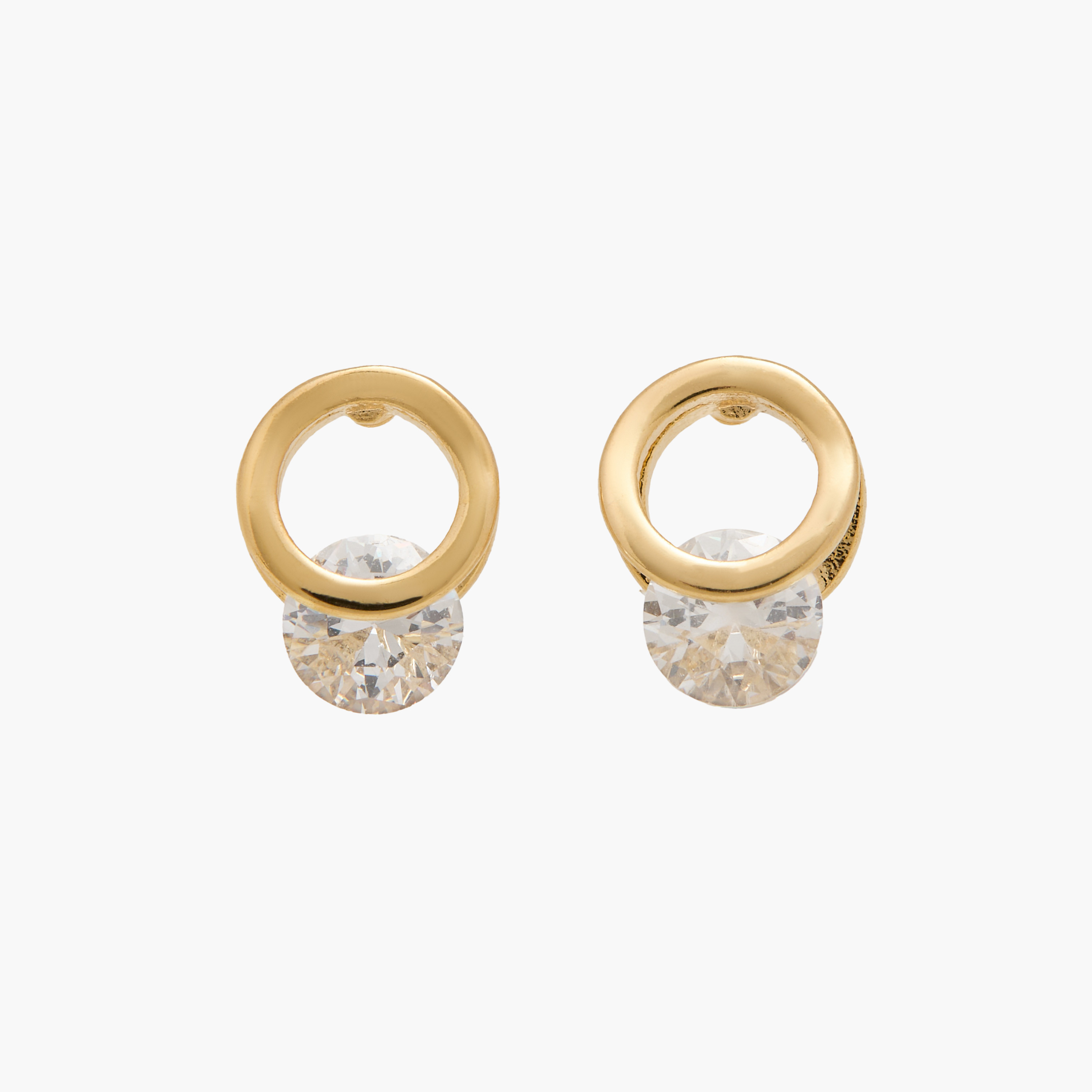 Stone Embellished Stud Earrings with Pushback Closure - Set of 3-women-watchesandjewellery-jewellery-earrings-image-2