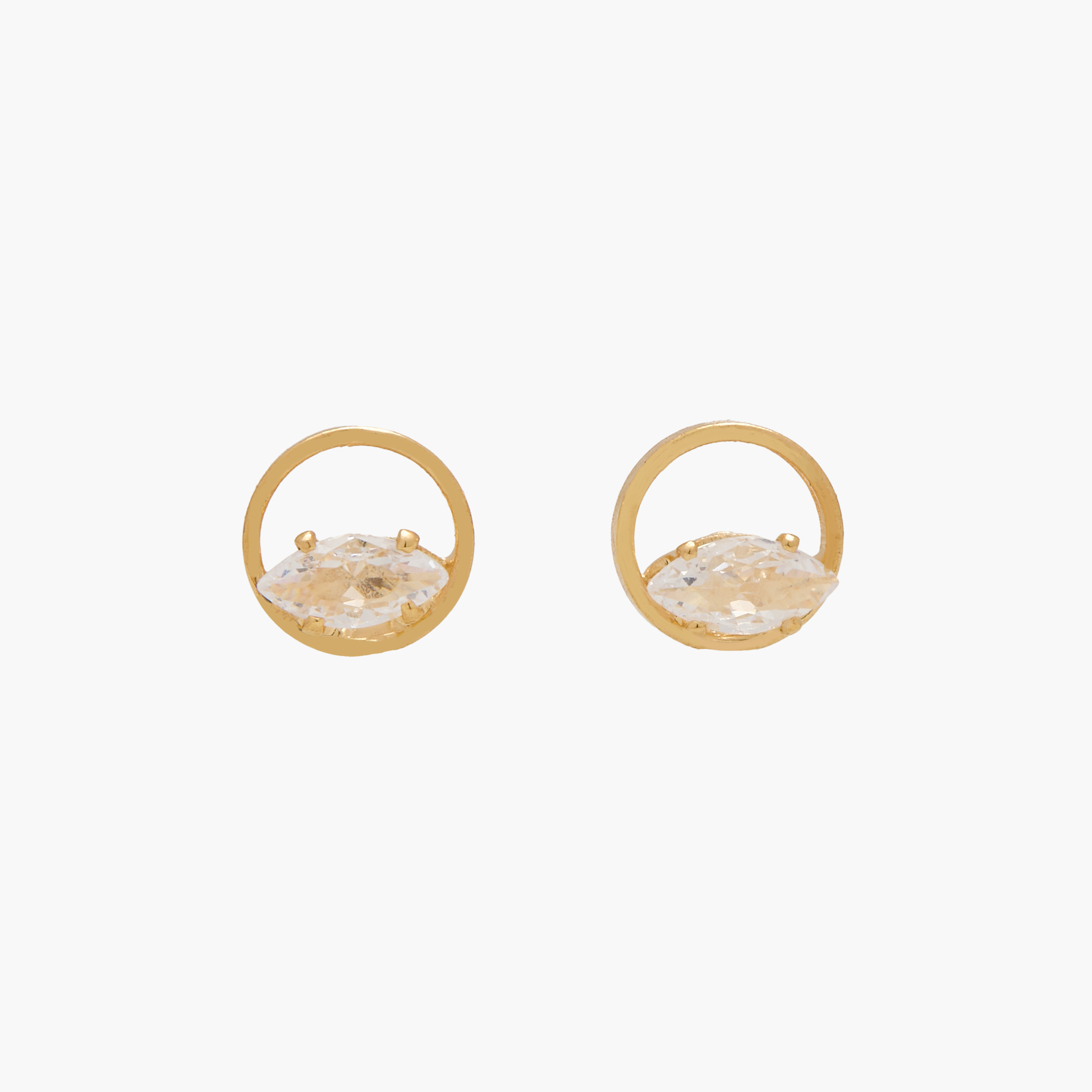 Stone Embellished Stud Earrings with Pushback Closure - Set of 3-women-watchesandjewellery-jewellery-earrings-image-3