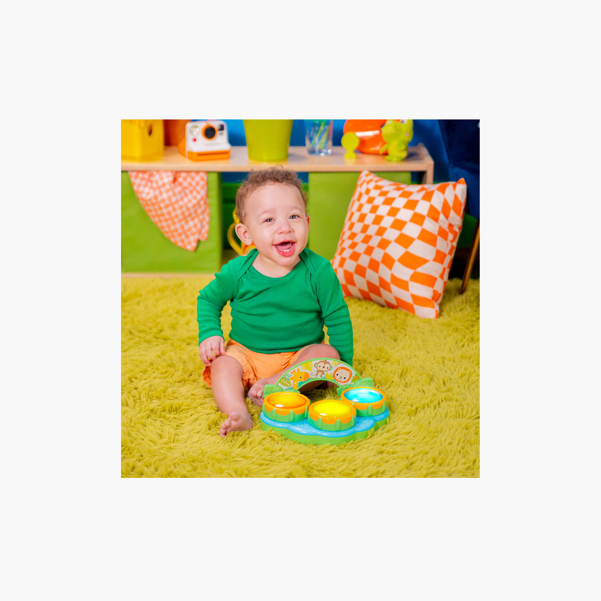 لعبة الطبلة الموسيقية سفاري بيتس من برايت ستارتس-toys-babyandtoddlertoys-lightsandmusicaltoys-image-4